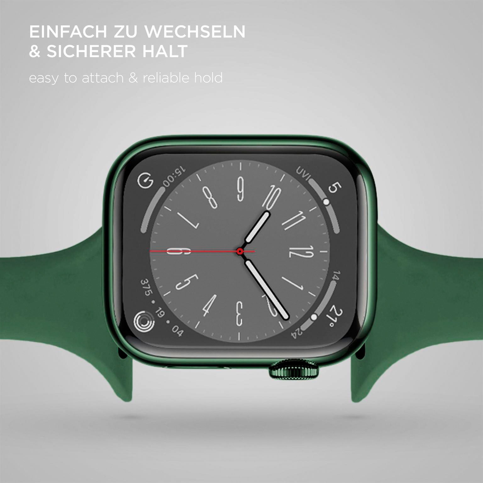 Soft Band Slim für Apple Watch Ultra 3 (49mm) in der Farbe Forest Breeze (Grün)