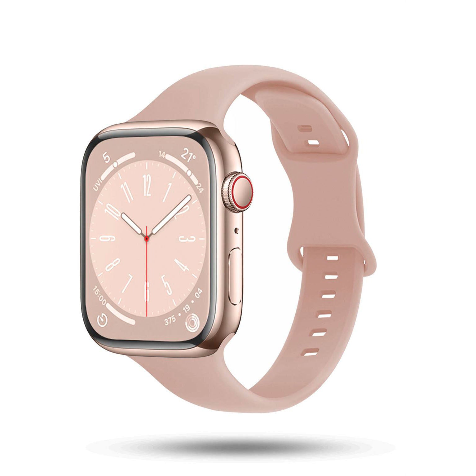 Soft Band Slim für Apple Watch Ultra 3 (49mm) in der Farbe Sandy Glow (Braun / Beige)