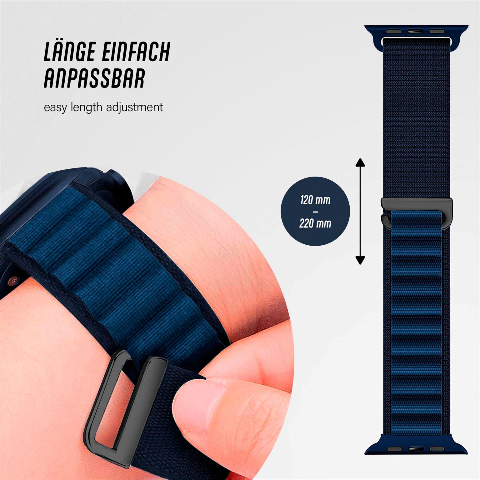 Active Loop für Apple Watch Ultra 3 (49mm) in der Farbe Navy Blue (Blau)