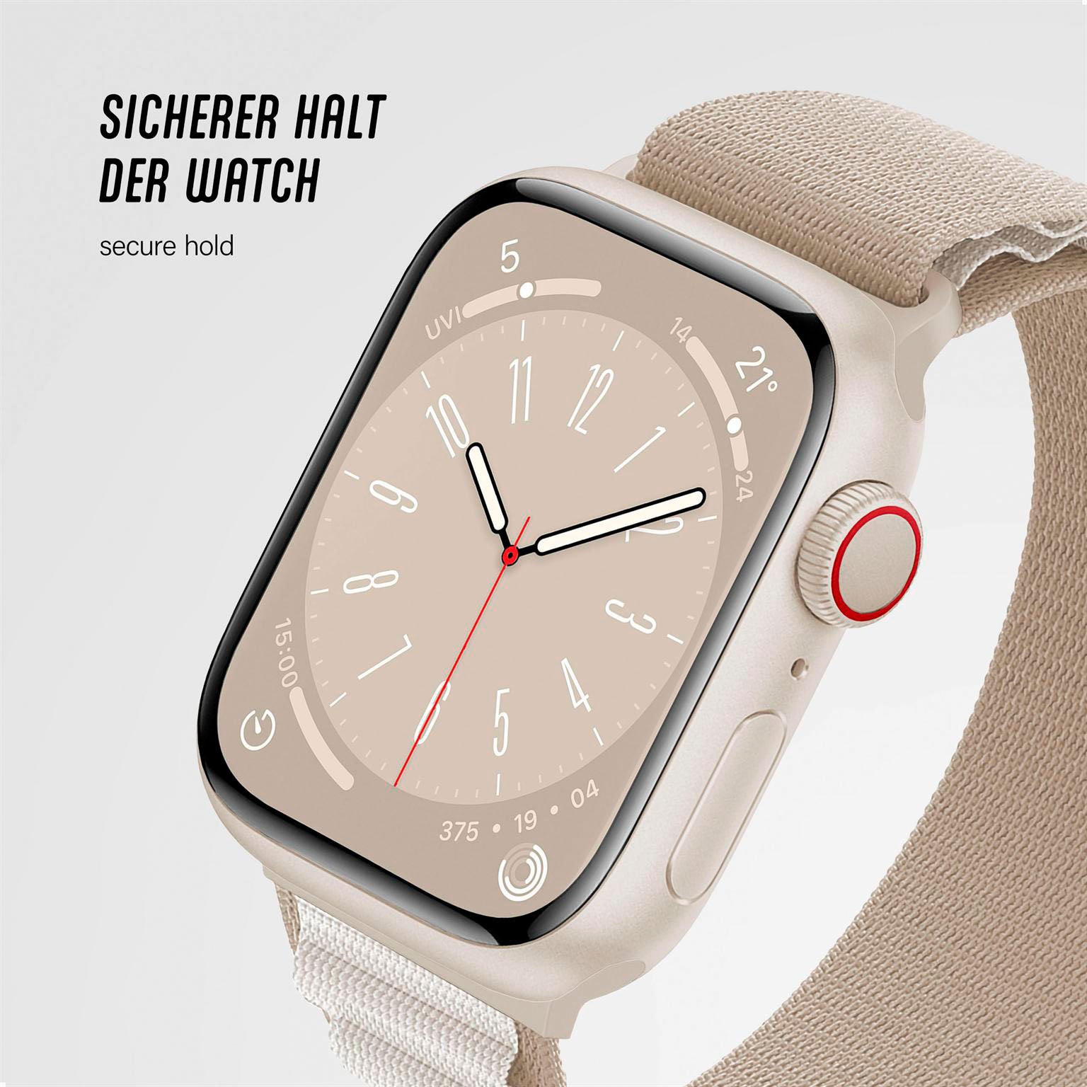 Active Loop für Apple Watch Ultra 3 (49mm) in der Farbe Polarstern (Weiß)