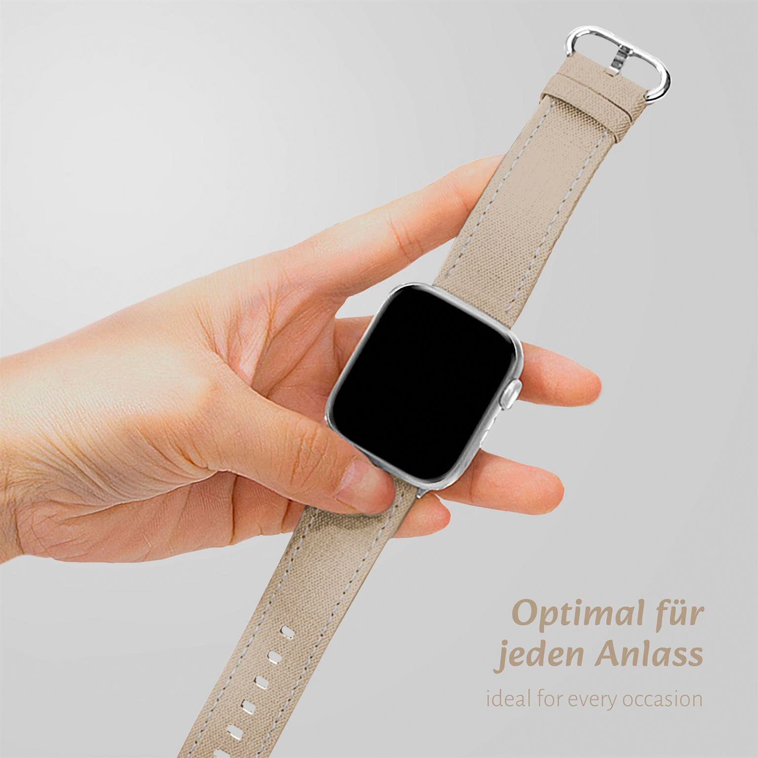 Urban Strap für Apple Watch Ultra 3 (49mm) in der Farbe Polarstern (Braun / Beige)