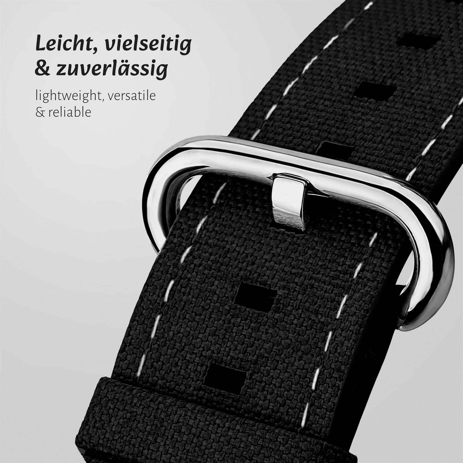 Urban Strap für Apple Watch Ultra 3 (49mm) in der Farbe Tiefschwarz (Schwarz)