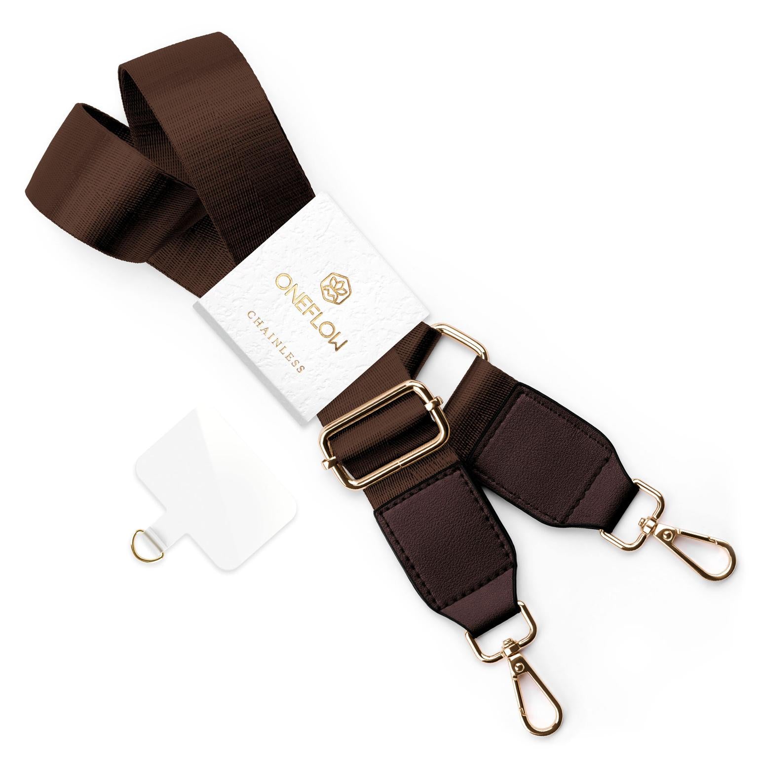 Rebel Strap – Handykette in der Farbe Coffee Riot (Braun / Beige)