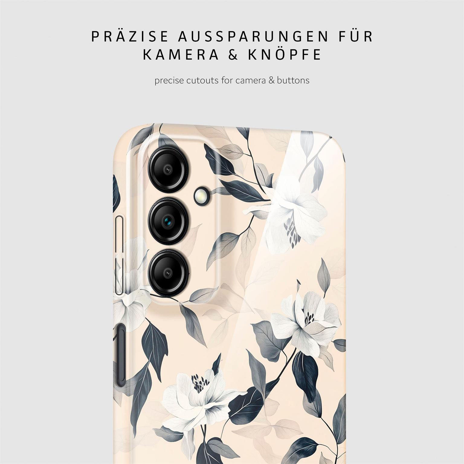 Flower Cover für Samsung Galaxy A14 (4G) in der Farbe Eternal Garden (Blau)