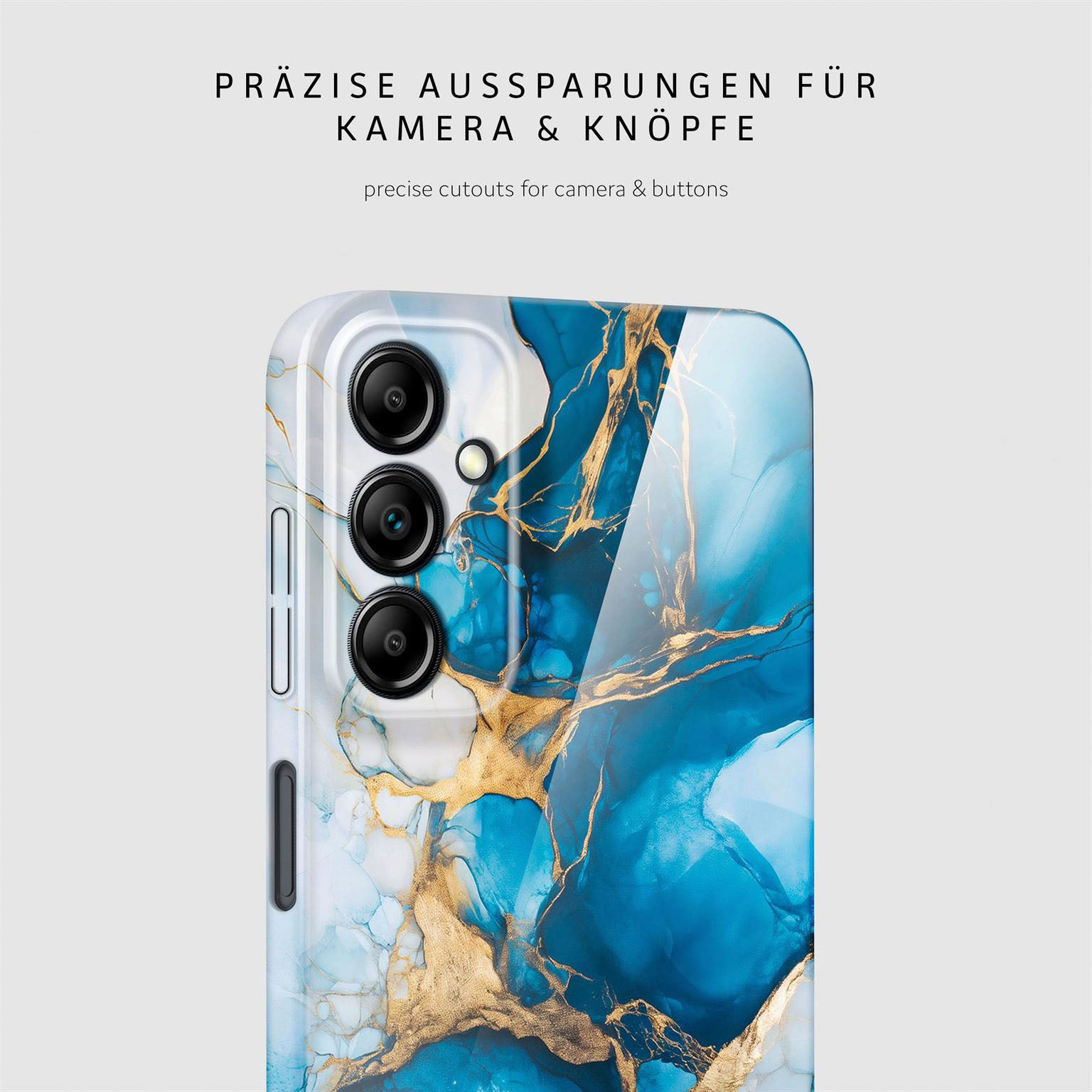 Bliss Cover für Samsung Galaxy A14 5G in der Farbe Sapphire Dream (Blau)