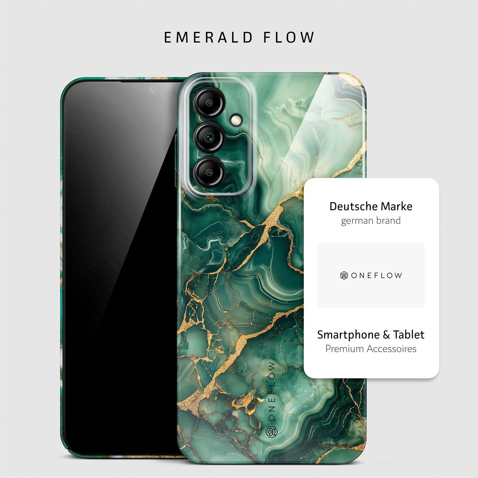 Bliss Cover für Samsung Galaxy A14 5G in der Farbe Emerald Flow (Grün)