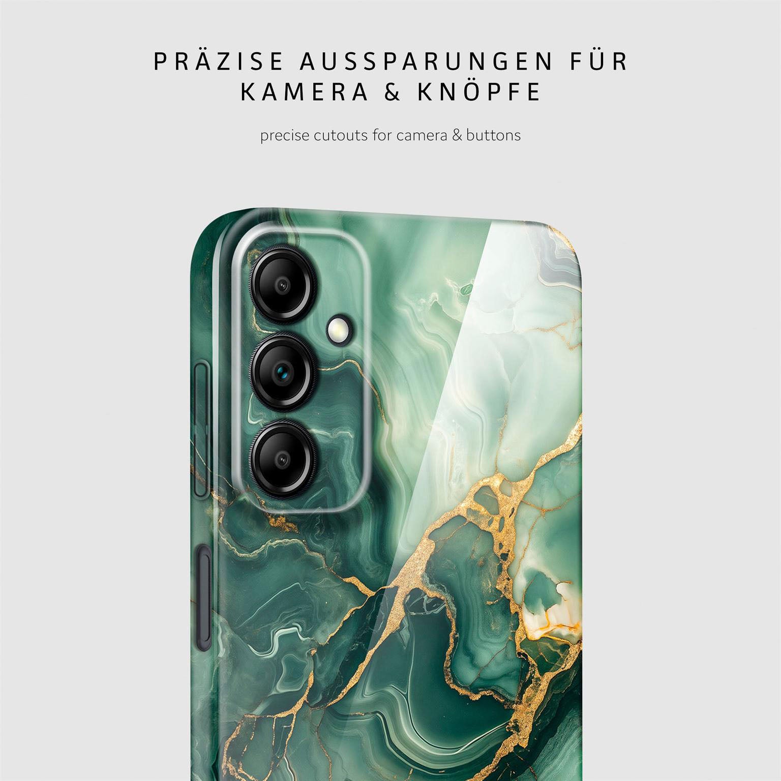 Bliss Cover für Samsung Galaxy A14 5G in der Farbe Emerald Flow (Grün)