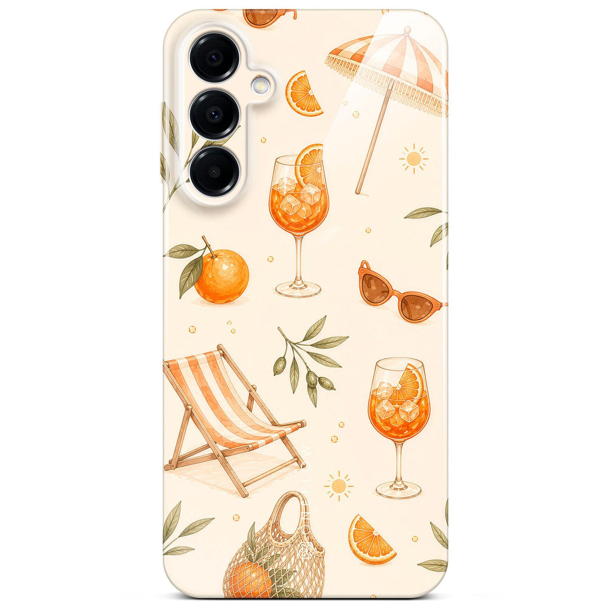 Splash Case für Samsung Galaxy A16 (4G) in der Farbe Spritz Society (Braun / Beige)