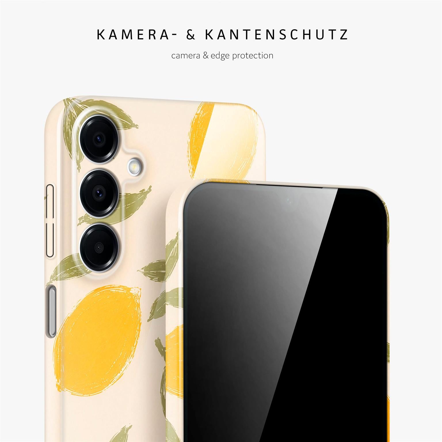 Splash Case für Samsung Galaxy A16 (4G) in der Farbe Lemon Babe (Braun / Beige)