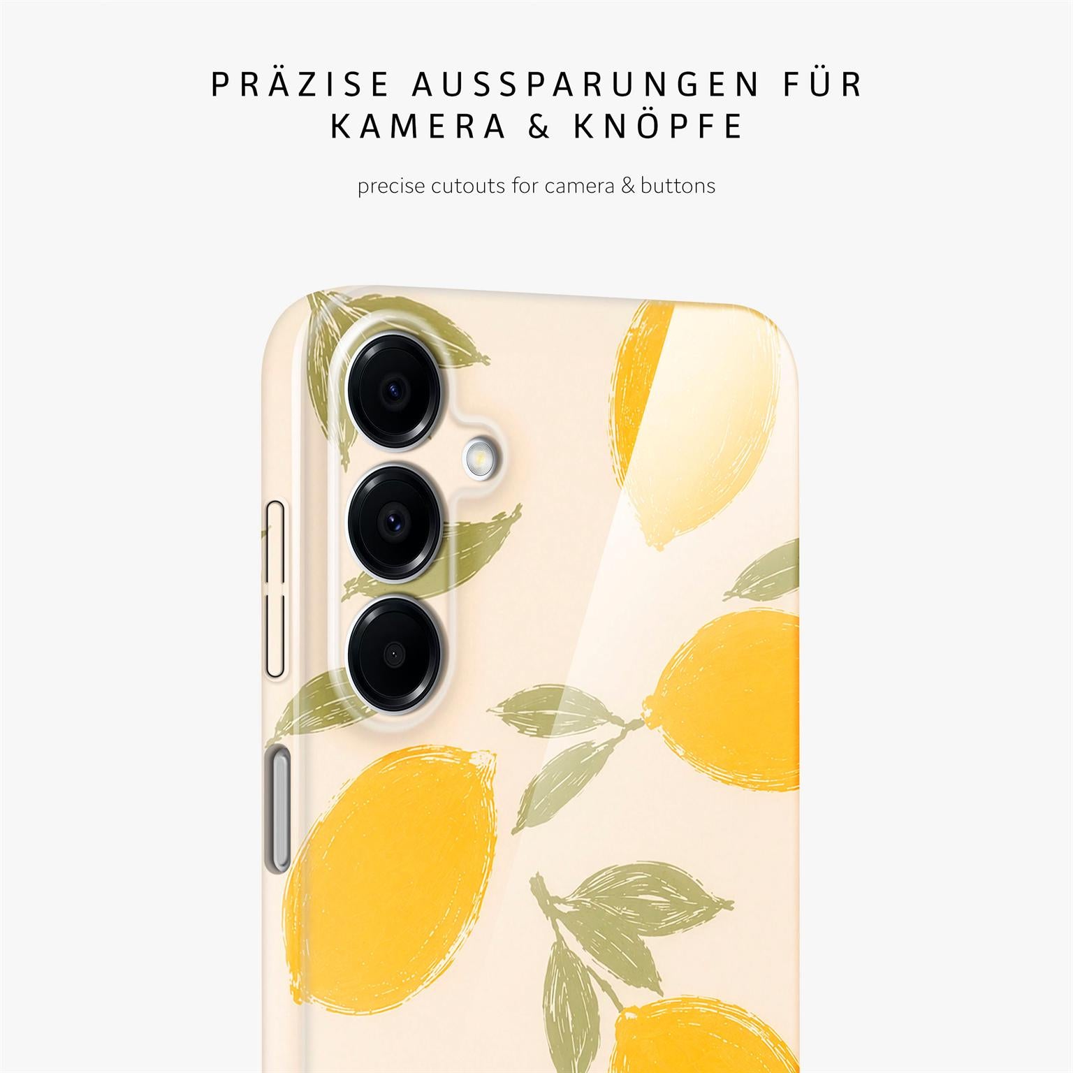 Splash Case für Samsung Galaxy A16 (4G) in der Farbe Lemon Babe (Braun / Beige)