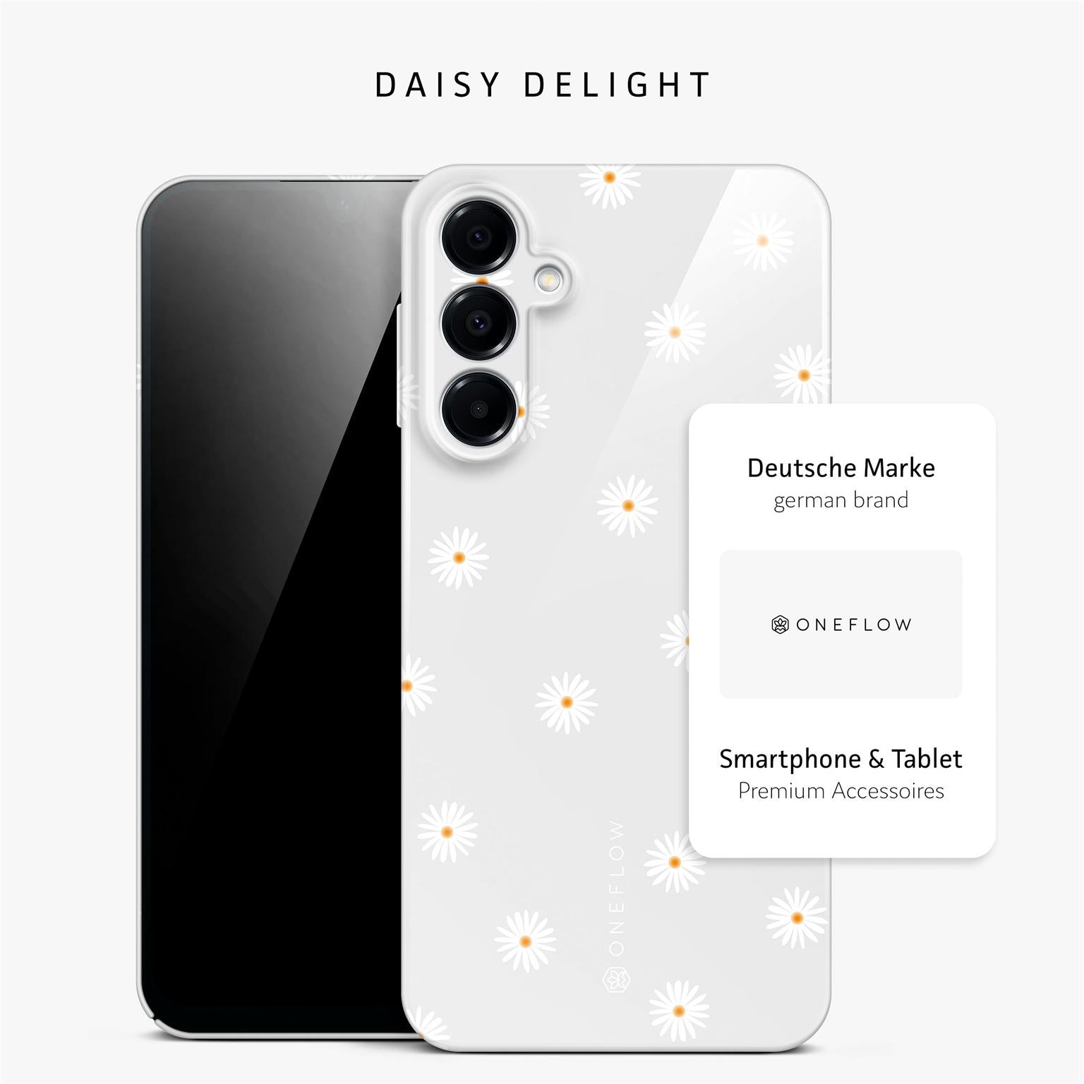 Splash Case für Samsung Galaxy A16 (4G) in der Farbe Daisy Delight (Grau)
