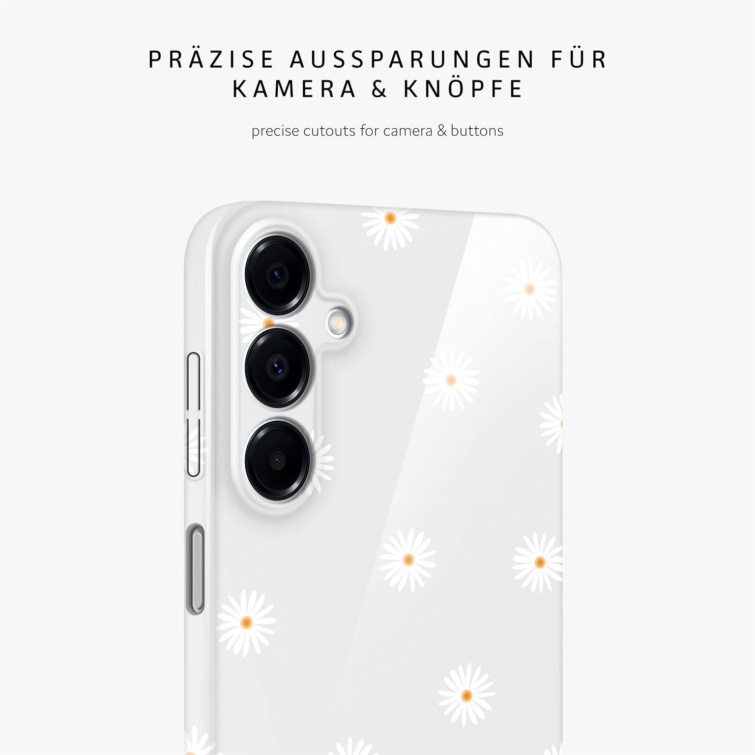 Splash Case für Samsung Galaxy A16 (4G) in der Farbe Daisy Delight (Grau)