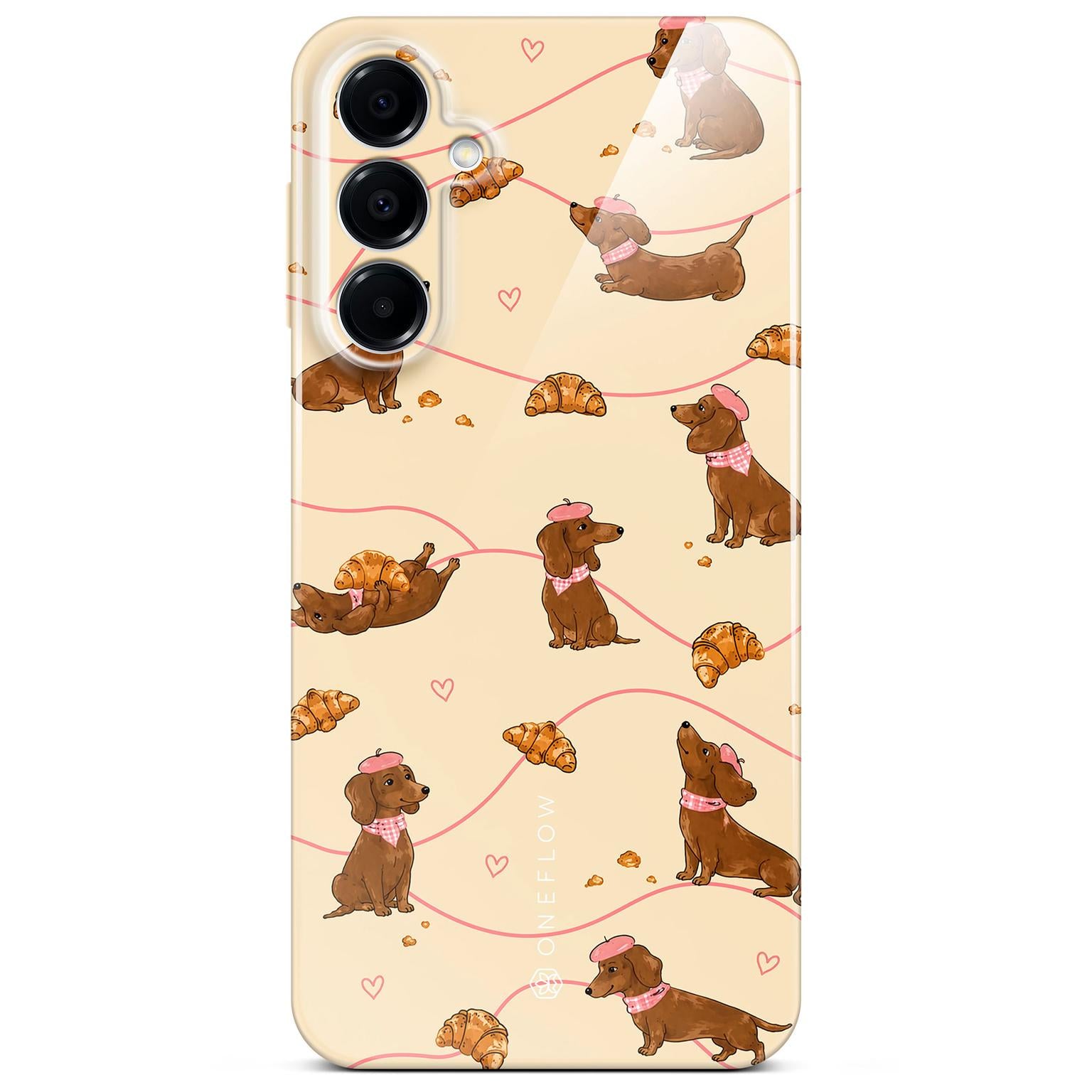 Splash Case für Samsung Galaxy A16 (4G) in der Farbe Doxie Deluxe (Braun / Beige)