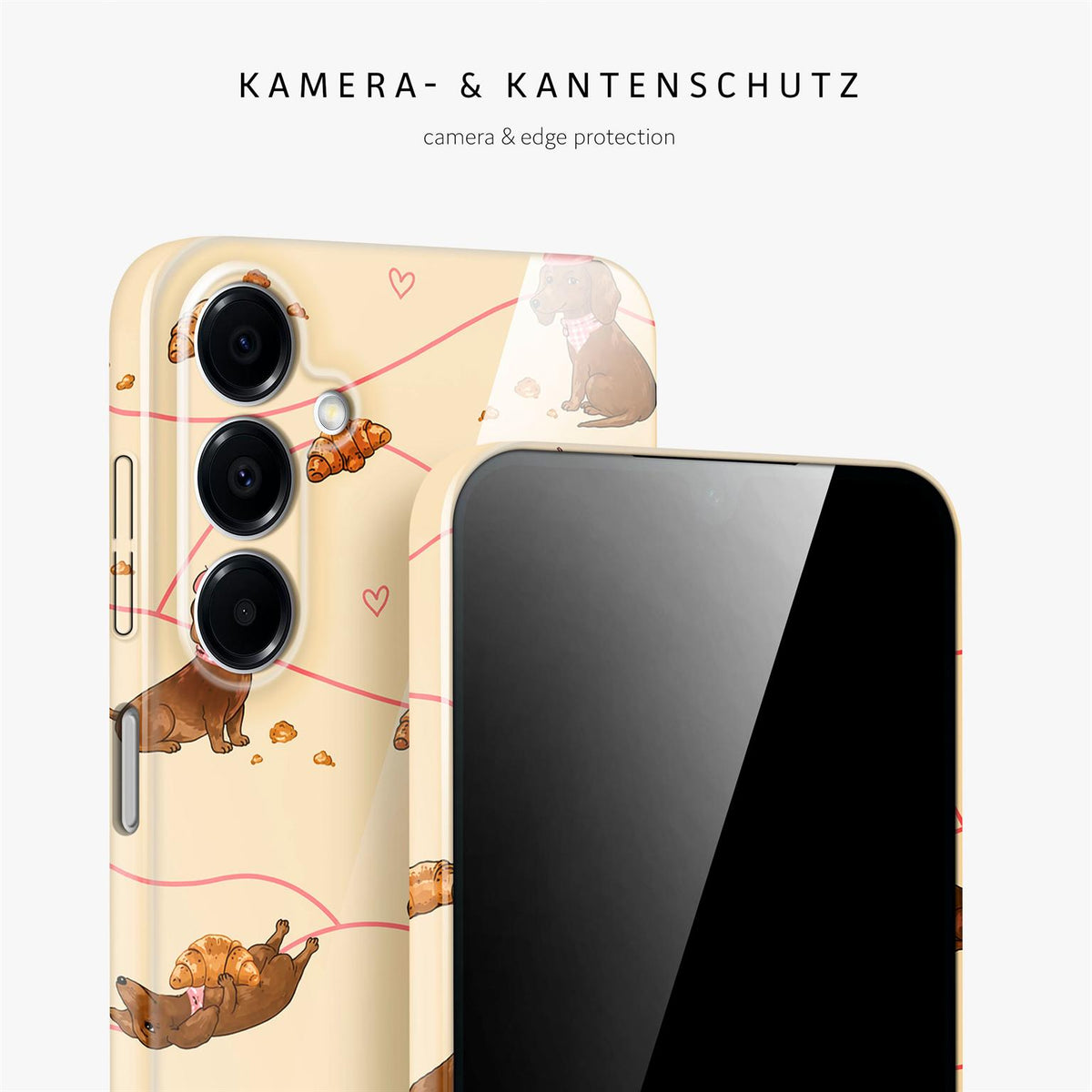 Splash Case für Samsung Galaxy A16 (4G) in der Farbe Doxie Deluxe (Braun / Beige)