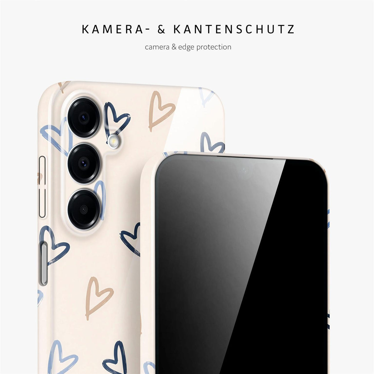 Splash Case für Samsung Galaxy A16 (4G) in der Farbe Denim Doodles (Braun / Beige)