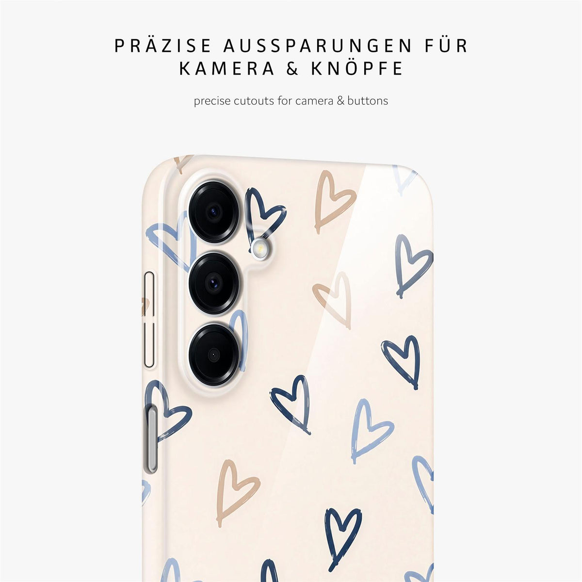 Splash Case für Samsung Galaxy A16 (4G) in der Farbe Denim Doodles (Braun / Beige)