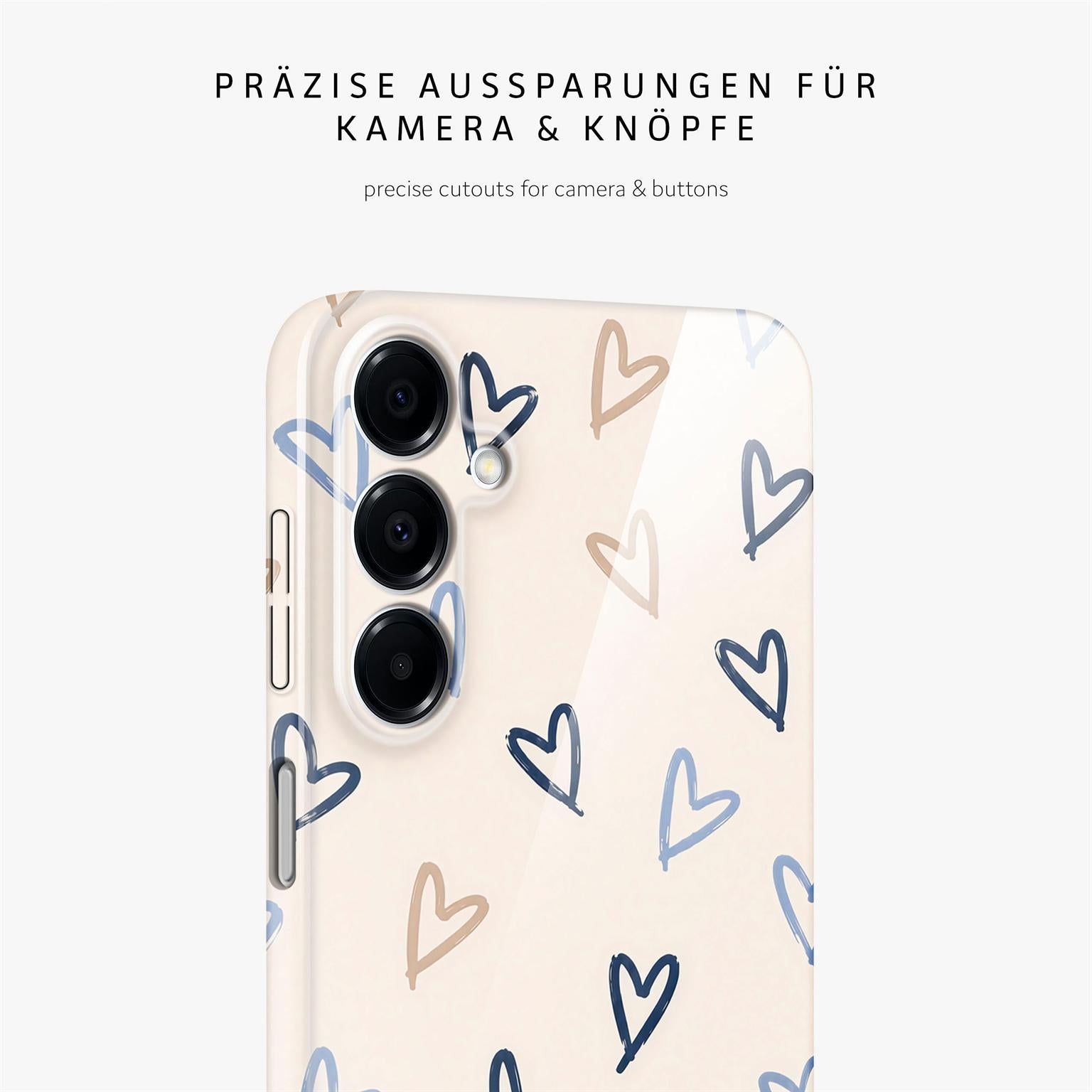 Splash Case für Samsung Galaxy A16 (4G) in der Farbe Denim Doodles (Braun / Beige)