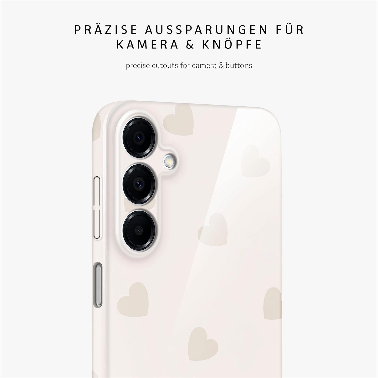 Splash Case für Samsung Galaxy A16 (4G) in der Farbe Latte Love (Braun / Beige)