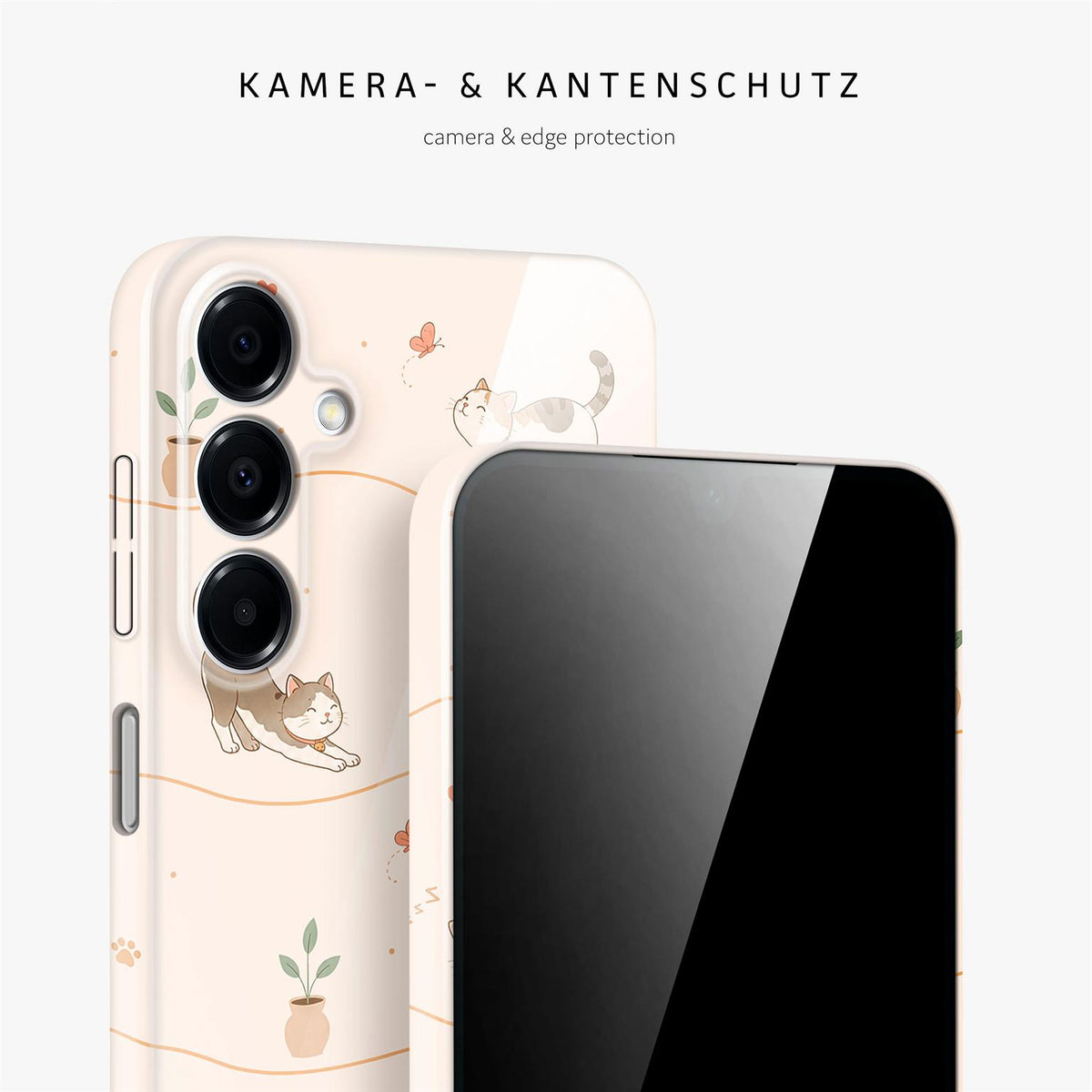 Splash Case für Samsung Galaxy A16 (4G) in der Farbe Catnap Club (Braun / Beige)