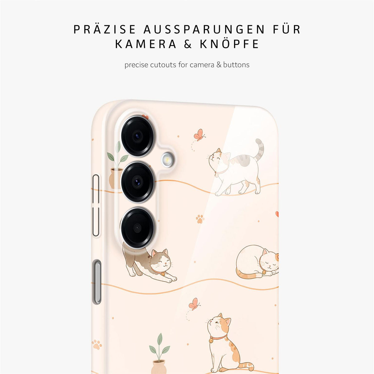 Splash Case für Samsung Galaxy A16 (4G) in der Farbe Catnap Club (Braun / Beige)