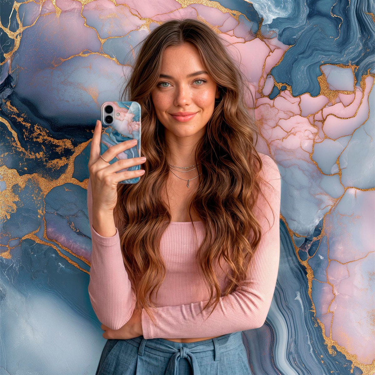 Bliss Cover für Samsung Galaxy A16 (4G) in der Farbe Aurora Lagoon (Mehrfarbig (bunt))*