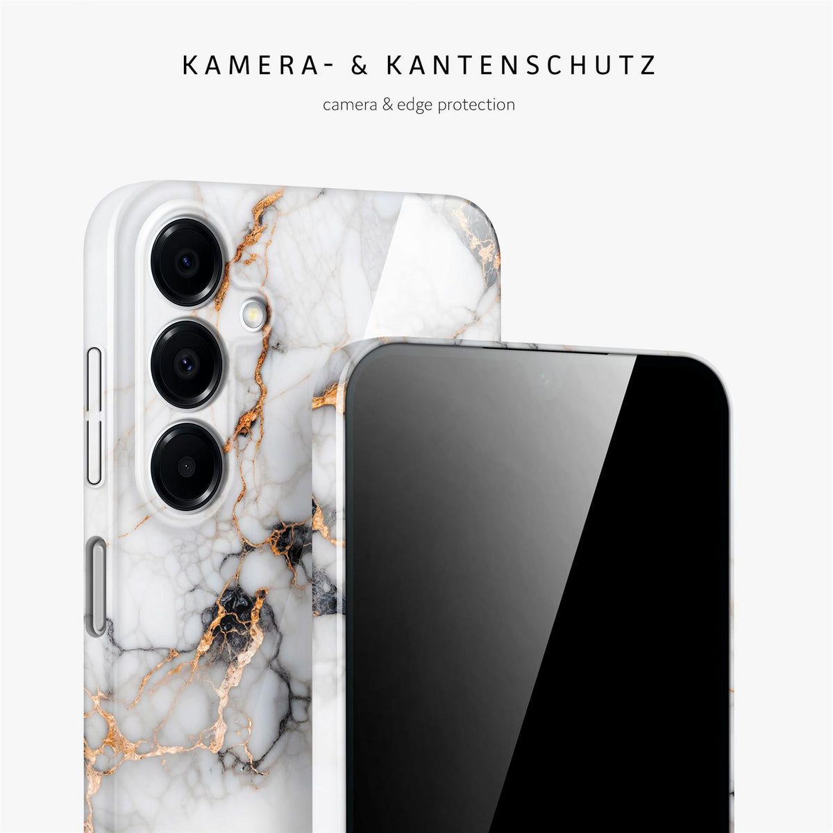 Bliss Cover für Samsung Galaxy A16 (4G) in der Farbe Marble Veil (Weiß)