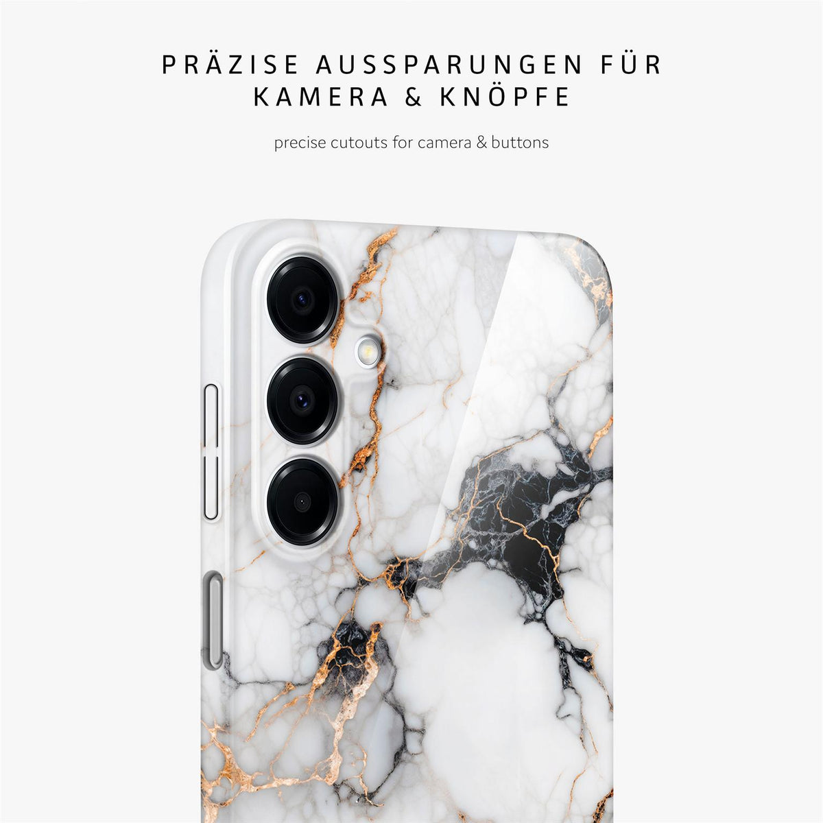 Bliss Cover für Samsung Galaxy A16 (4G) in der Farbe Marble Veil (Weiß)
