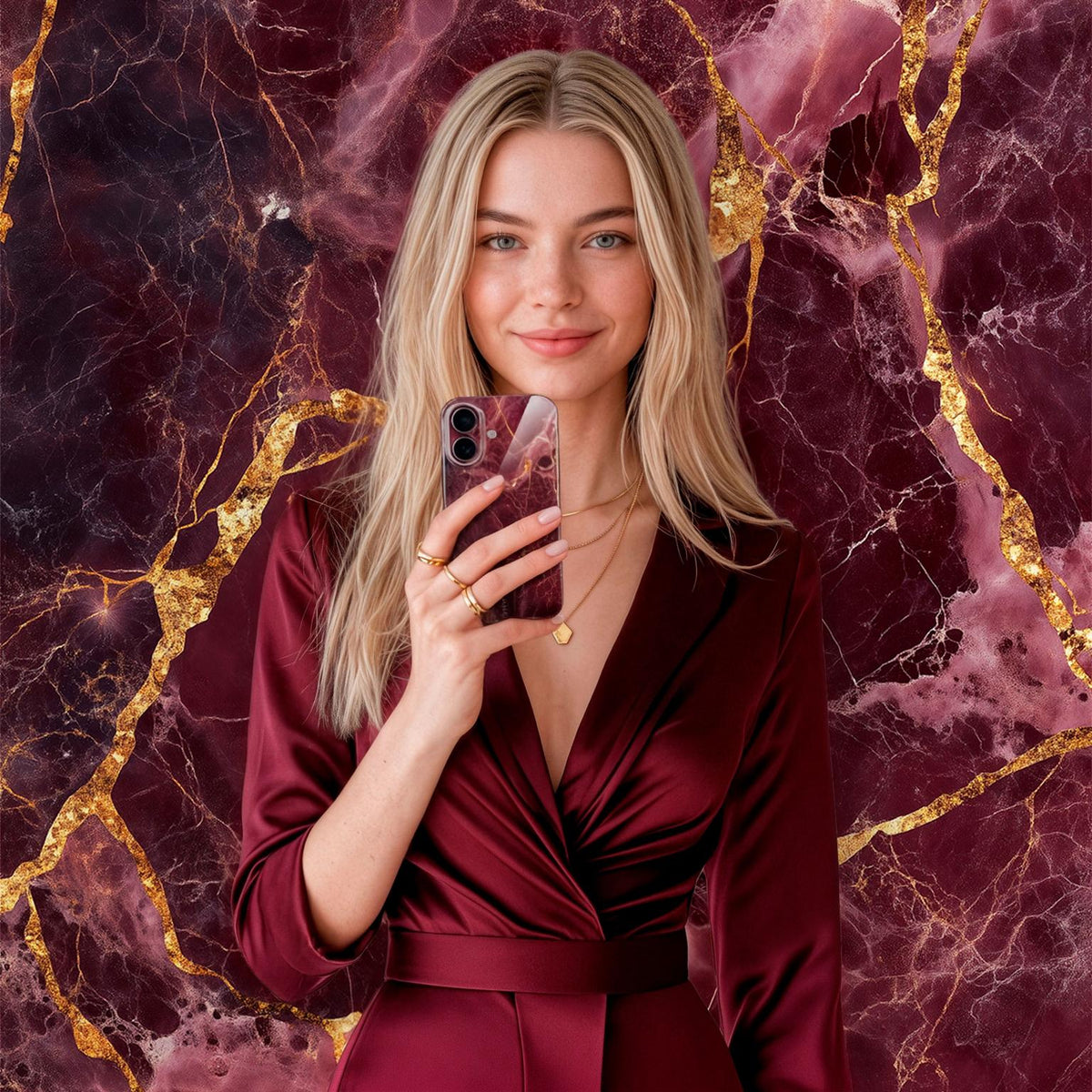 Bliss Cover für Samsung Galaxy A16 (4G) in der Farbe Velvet Wine (Rot)*