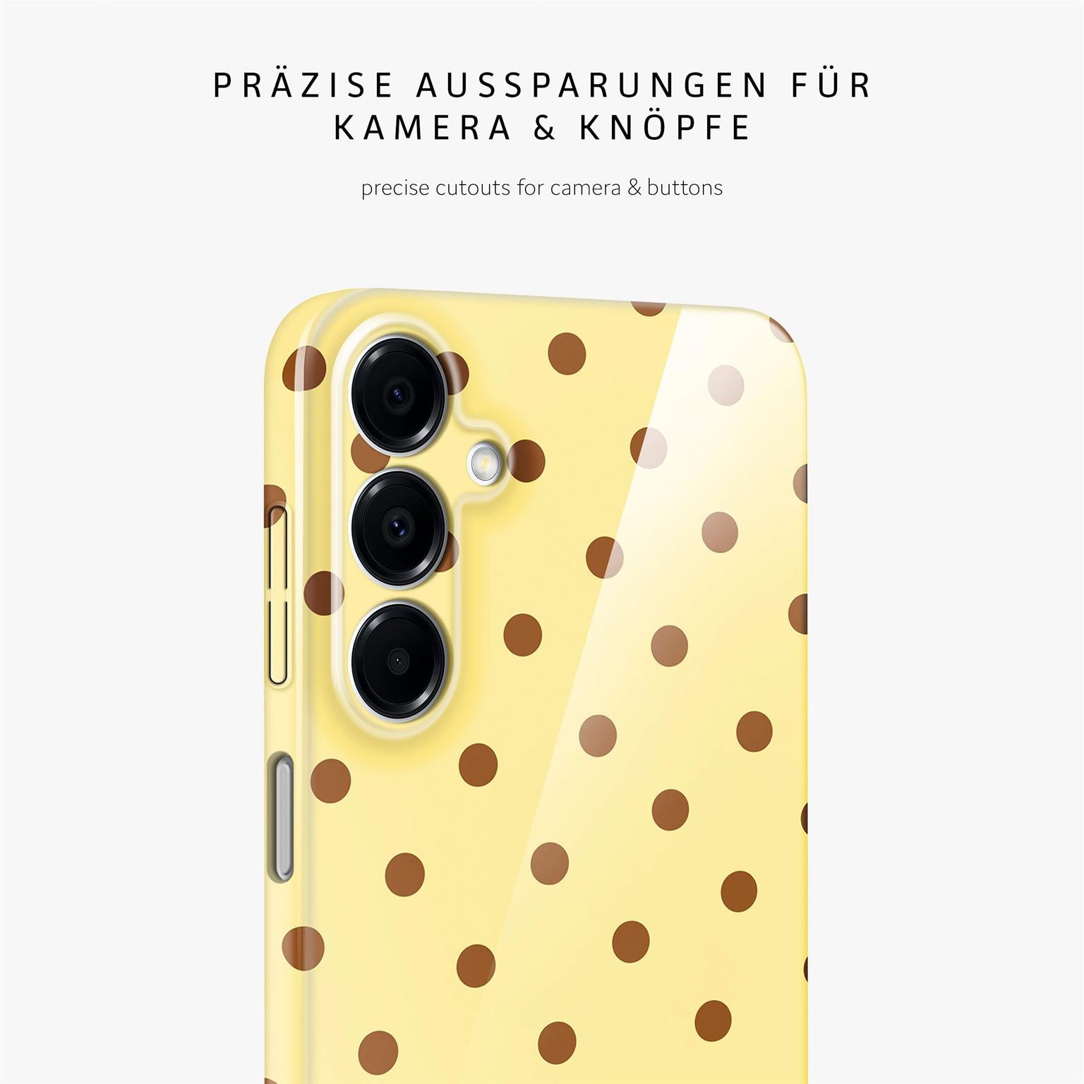Splash Case für Samsung Galaxy A16 (4G) in der Farbe Buttercup Freckles (Gelb)