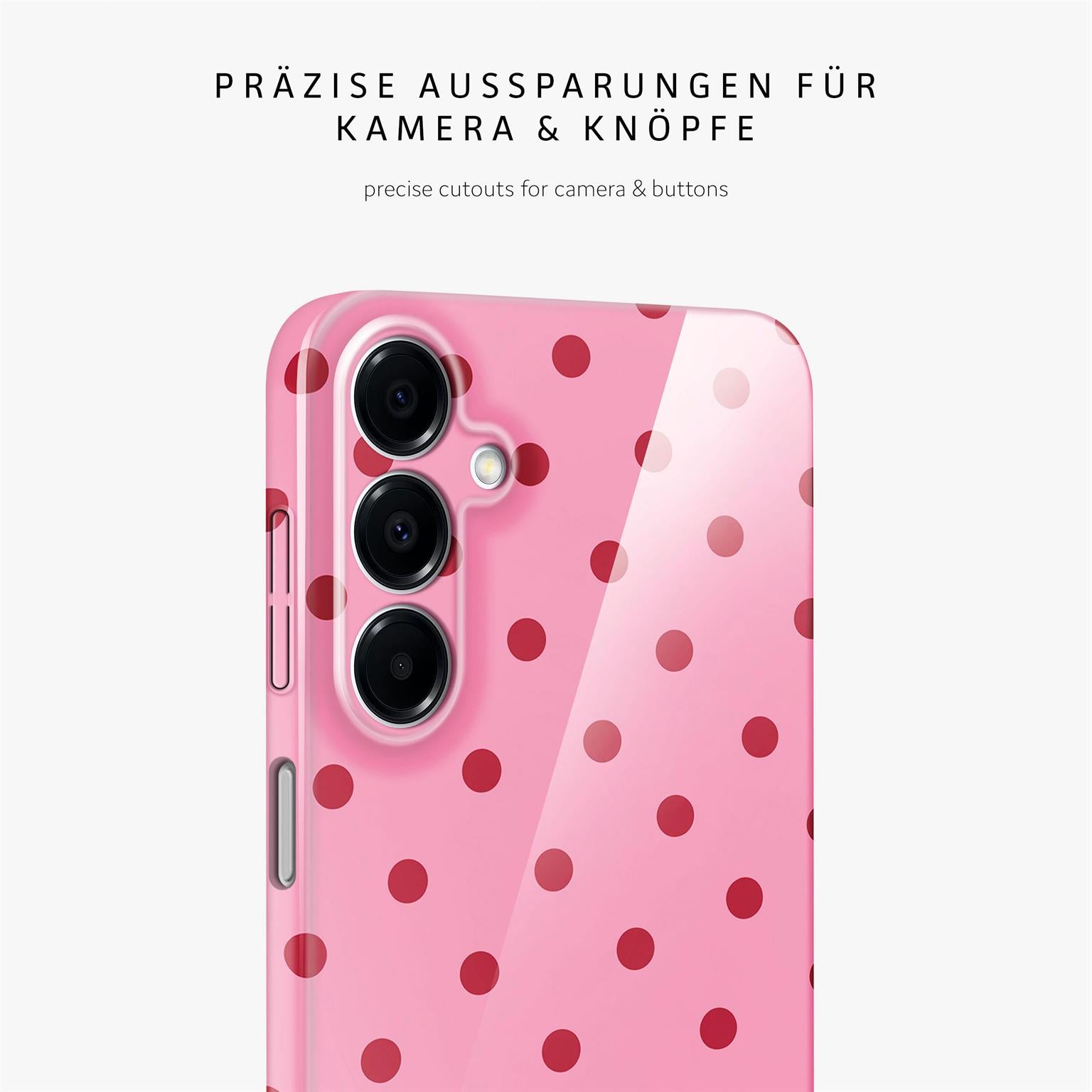 Splash Case für Samsung Galaxy A16 (4G) in der Farbe Berry Dots (Rosa / Pink)