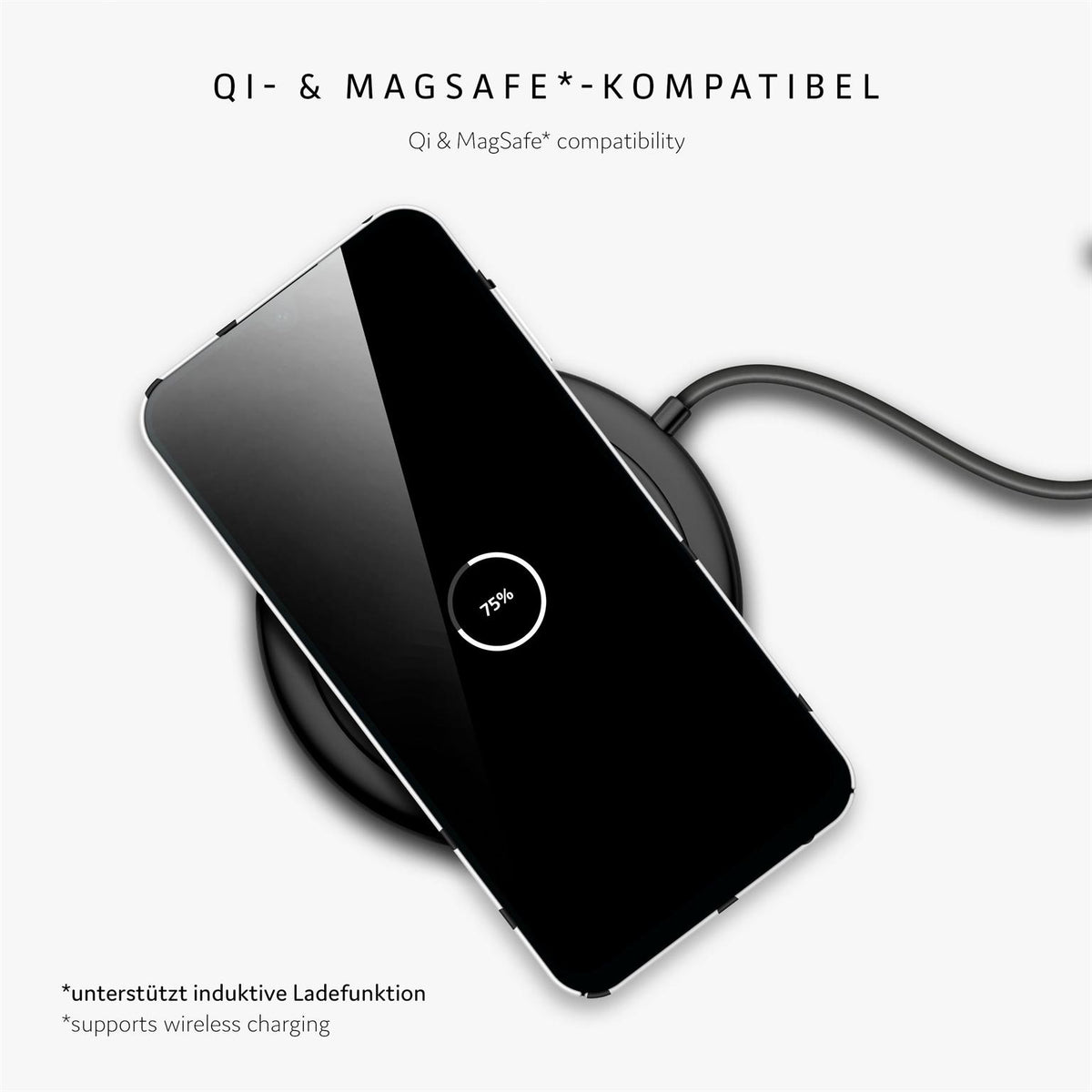Splash Case für Samsung Galaxy A16 (4G) in der Farbe Polka Noir (Weiß)