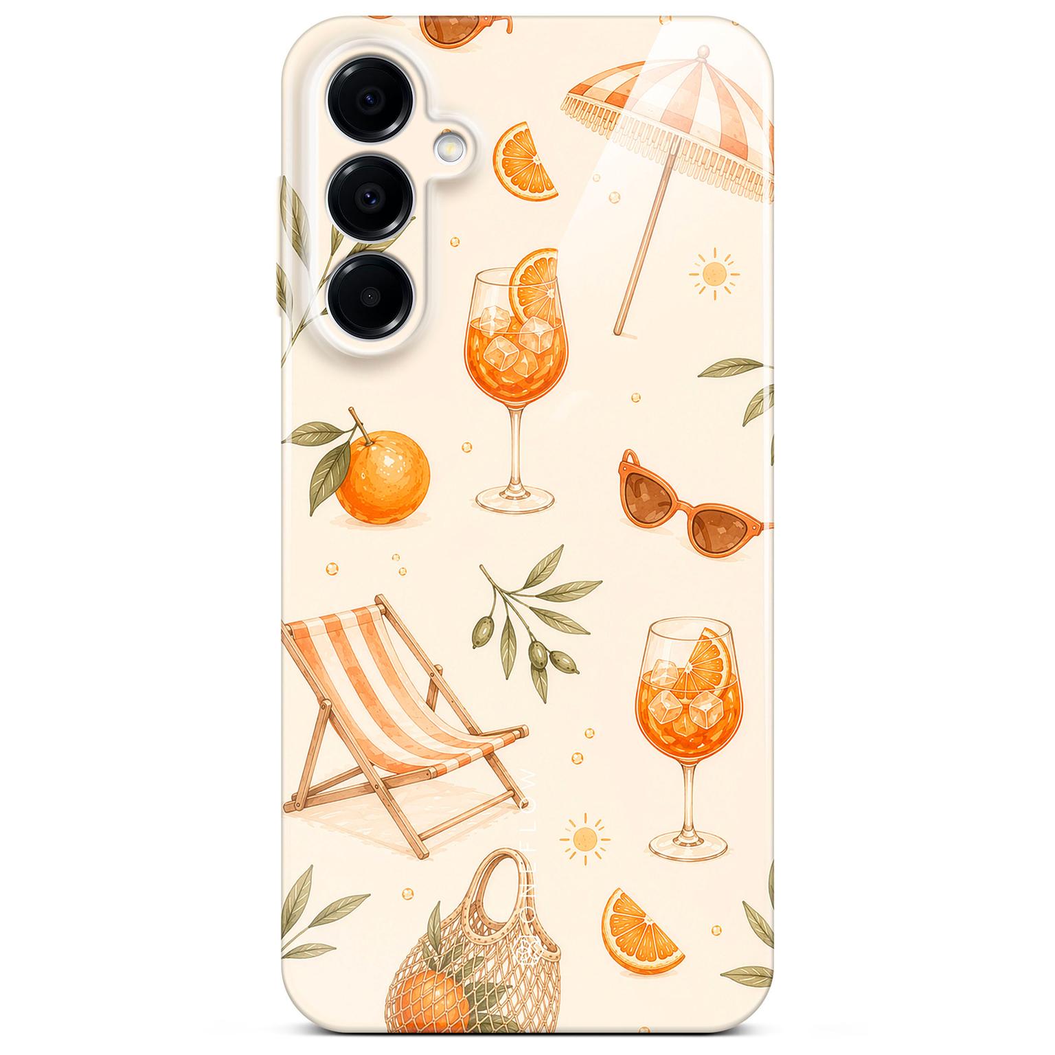 Splash Case für Samsung Galaxy A16 5G in der Farbe Spritz Society (Braun / Beige)
