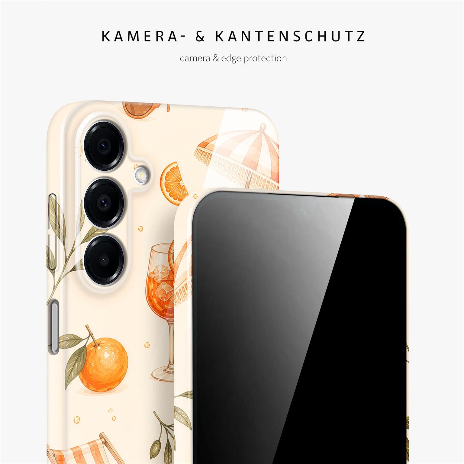 Splash Case für Samsung Galaxy A16 5G in der Farbe Spritz Society (Braun / Beige)