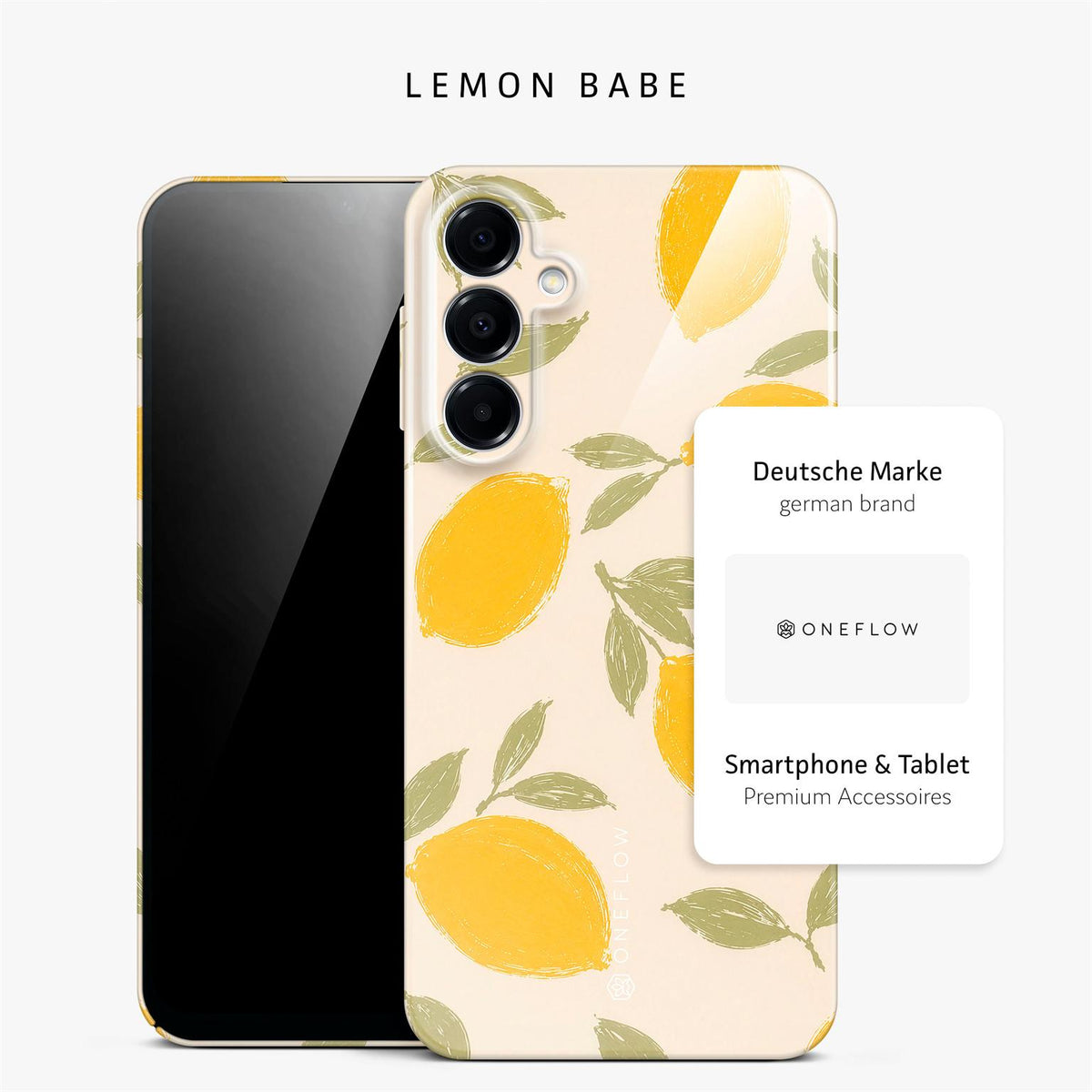 Splash Case für Samsung Galaxy A16 5G in der Farbe Lemon Babe (Braun / Beige)