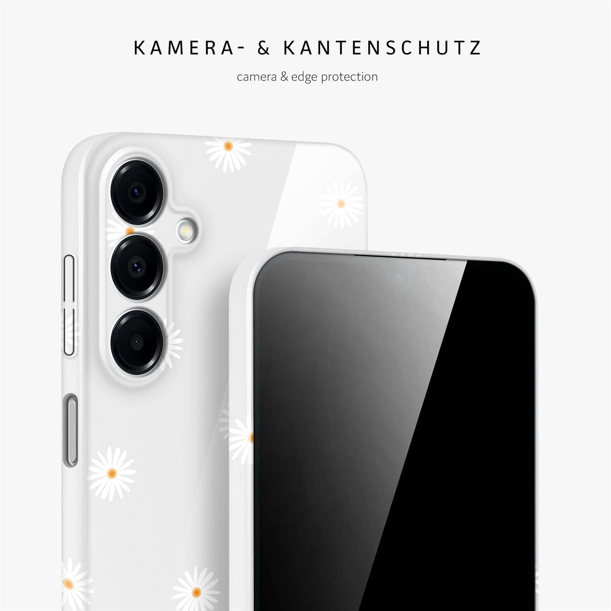 Splash Case für Samsung Galaxy A16 5G in der Farbe Daisy Delight (Grau)