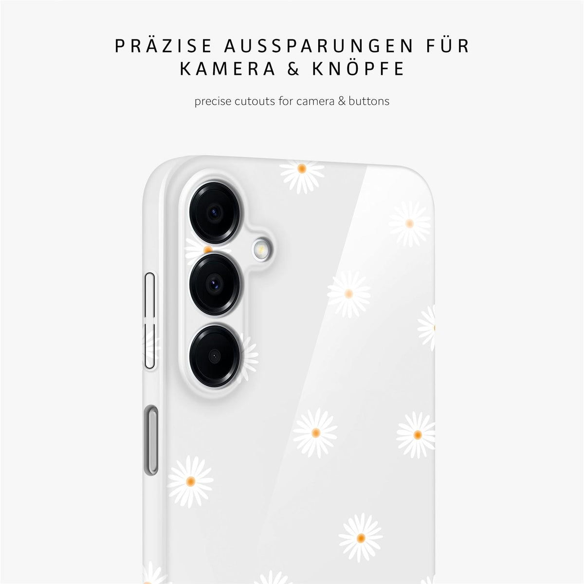 Splash Case für Samsung Galaxy A16 5G in der Farbe Daisy Delight (Grau)