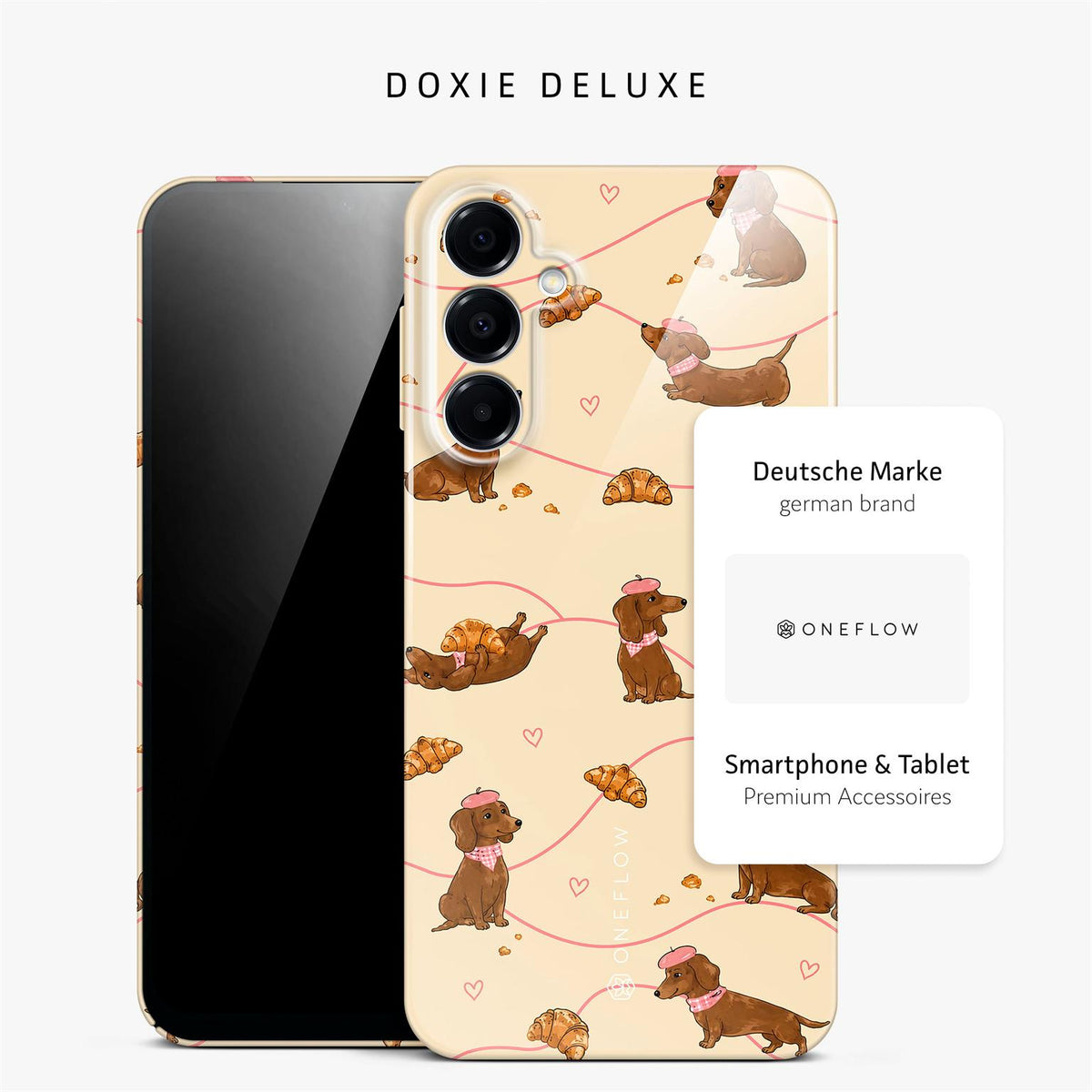 Splash Case für Samsung Galaxy A16 5G in der Farbe Doxie Deluxe (Braun / Beige)