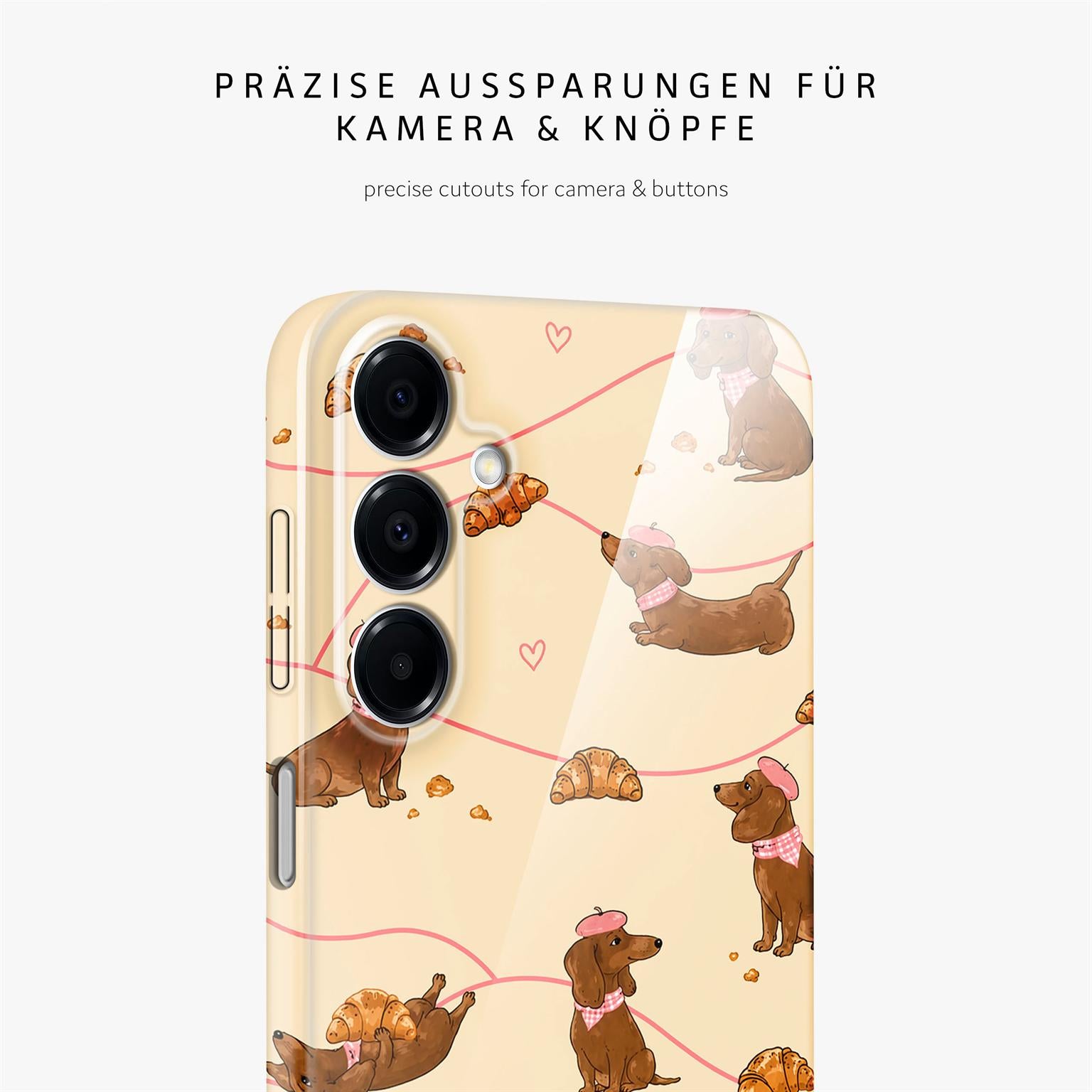 Splash Case für Samsung Galaxy A16 5G in der Farbe Doxie Deluxe (Braun / Beige)