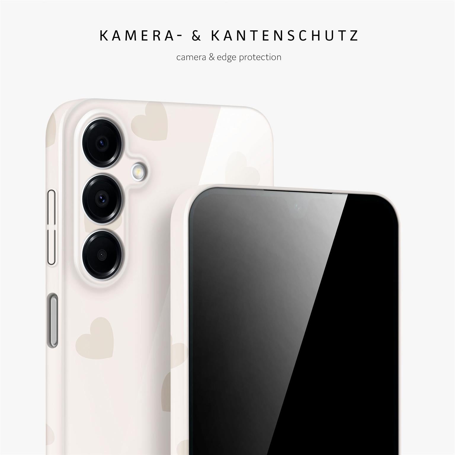 Splash Case für Samsung Galaxy A16 5G in der Farbe Latte Love (Braun / Beige)