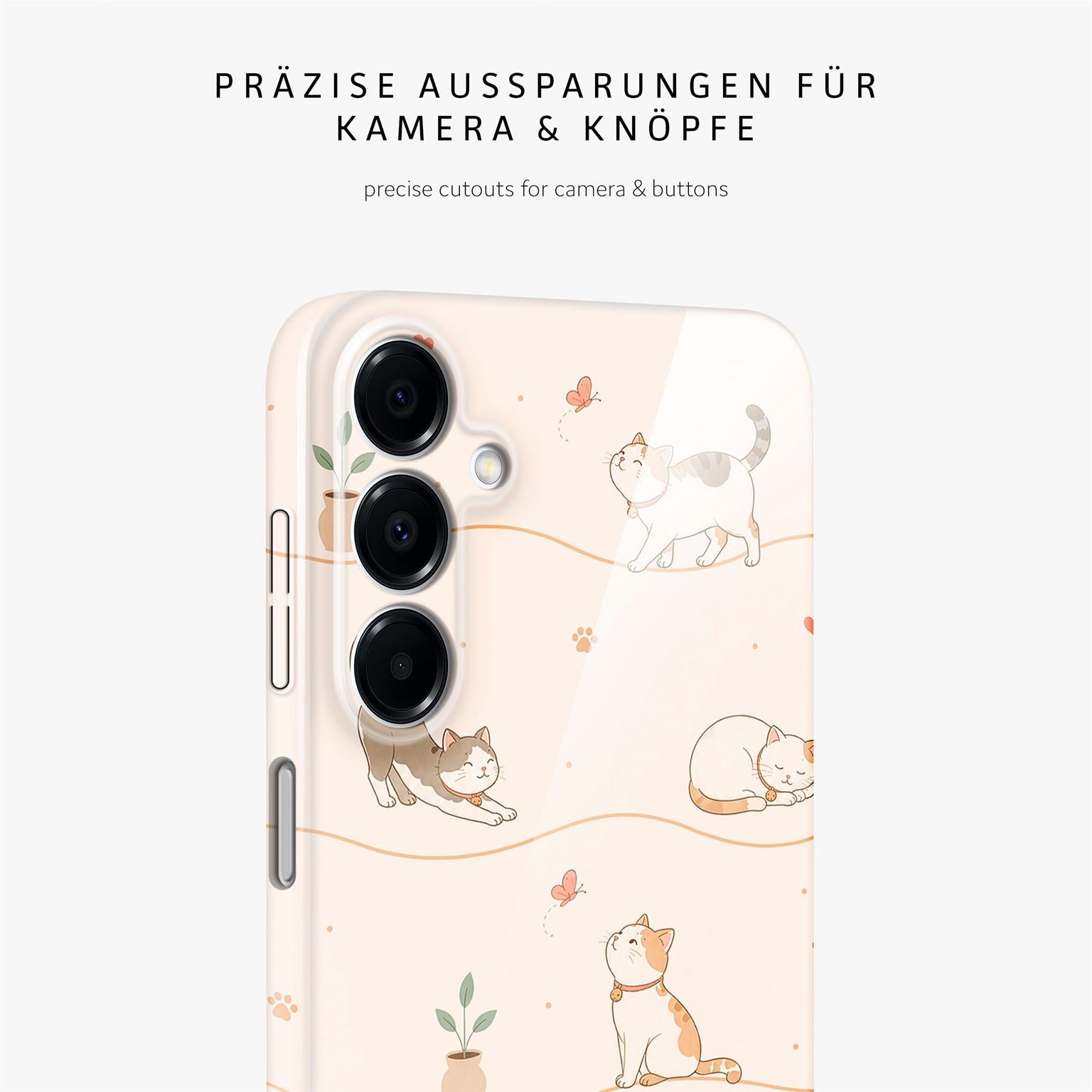 Splash Case für Samsung Galaxy A16 5G in der Farbe Catnap Club (Braun / Beige)