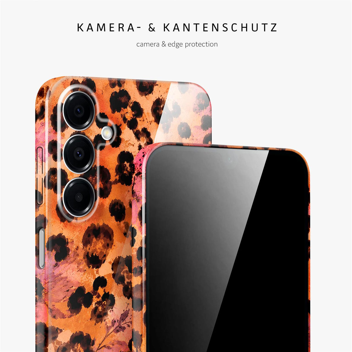 Splash Case für Samsung Galaxy A16 5G in der Farbe Glam Safari (Orange)