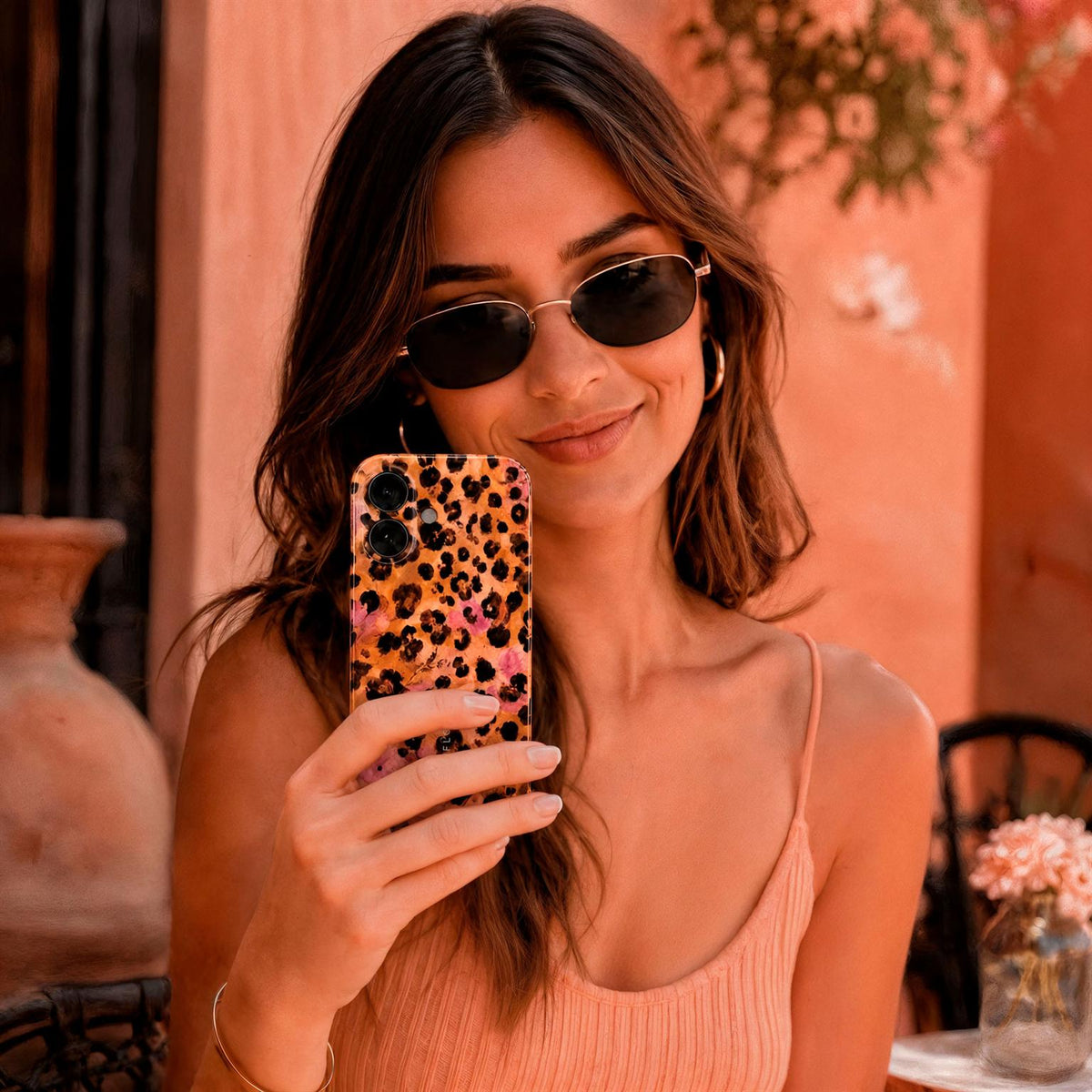 Splash Case für Samsung Galaxy A16 5G in der Farbe Glam Safari (Orange)*
