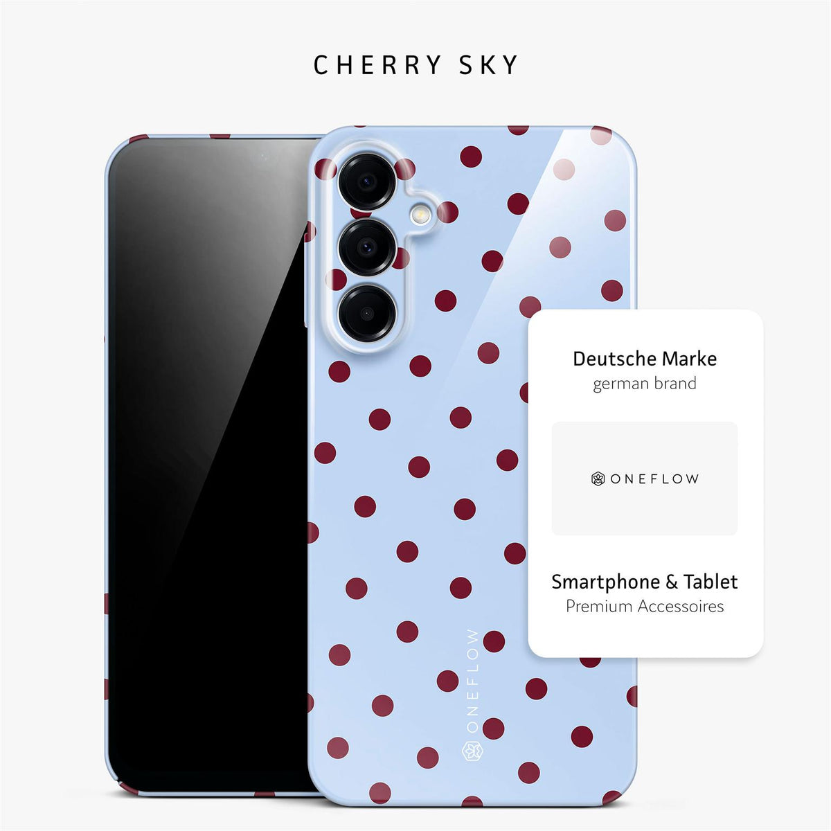 Splash Case für Samsung Galaxy A16 5G in der Farbe Cherry Sky (Blau)