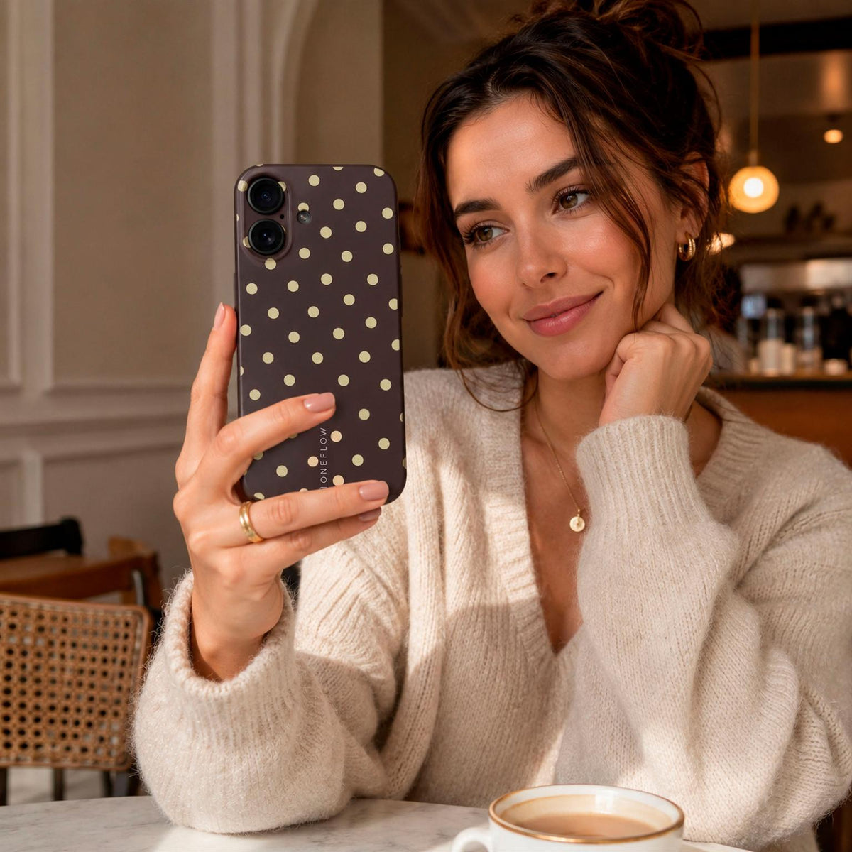 Splash Case für Samsung Galaxy A16 5G in der Farbe Espresso Sprinkles (Braun / Beige)*