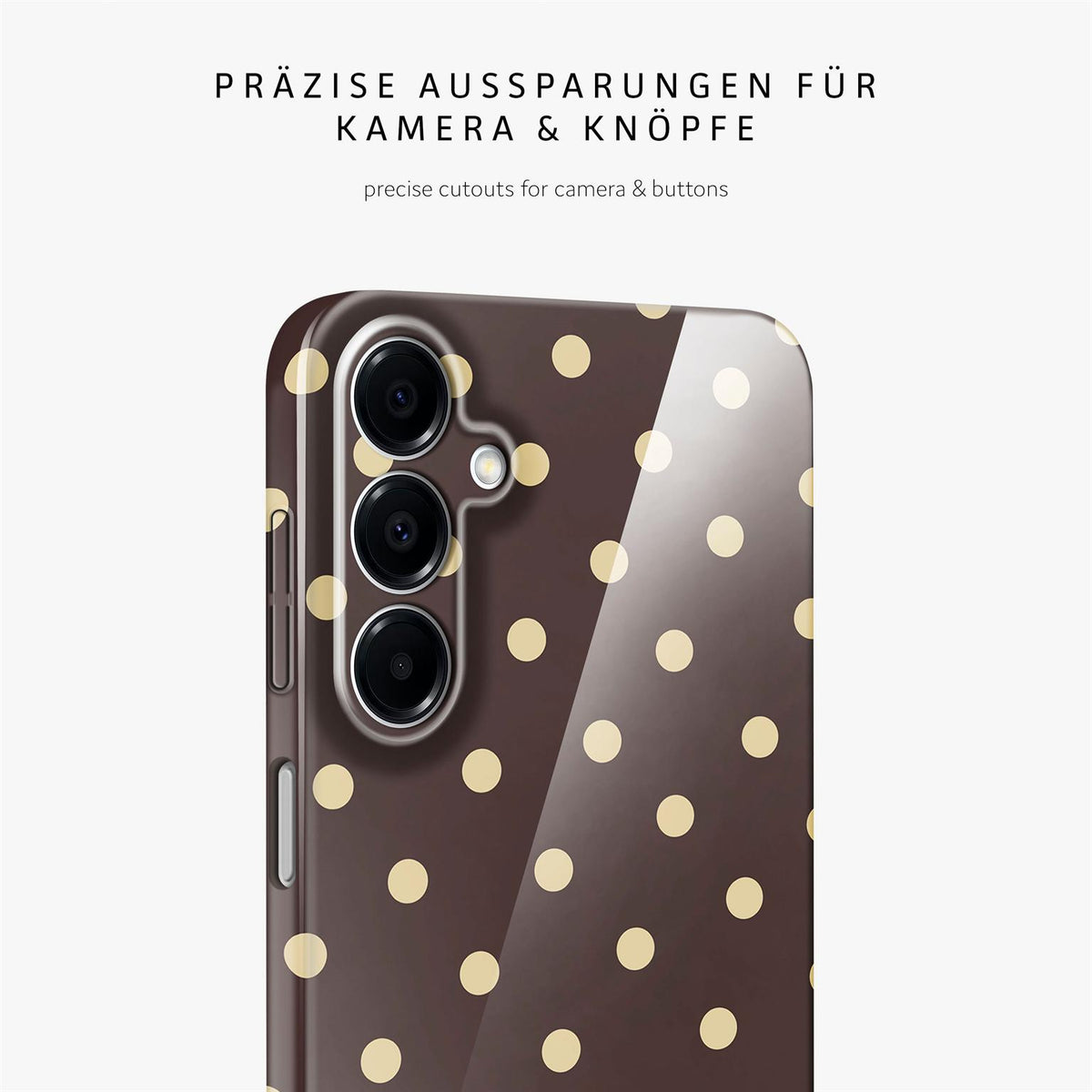 Splash Case für Samsung Galaxy A16 5G in der Farbe Espresso Sprinkles (Braun / Beige)