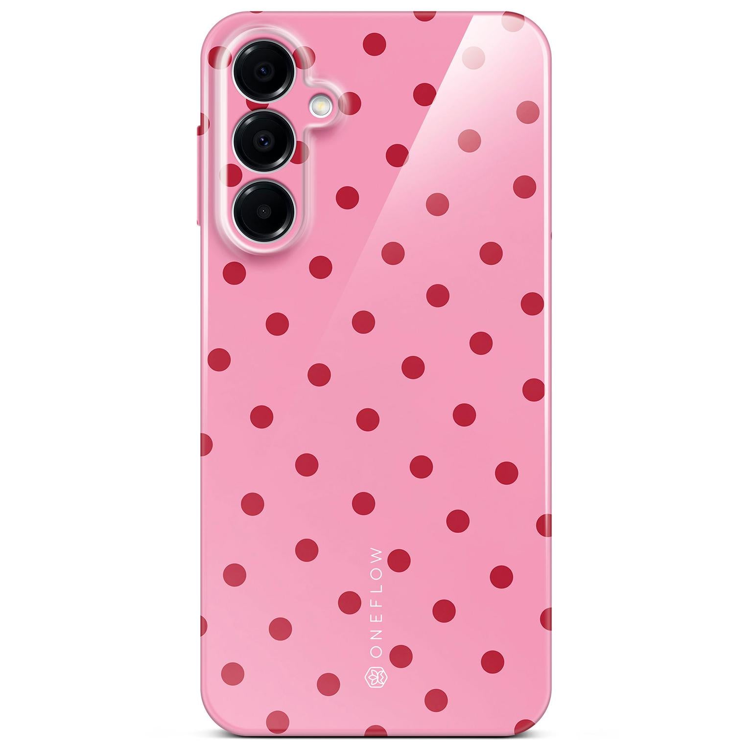 Splash Case für Samsung Galaxy A16 5G in der Farbe Berry Dots (Rosa / Pink)