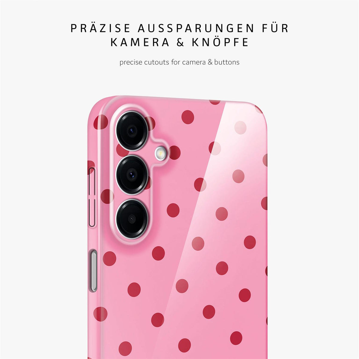 Splash Case für Samsung Galaxy A16 5G in der Farbe Berry Dots (Rosa / Pink)