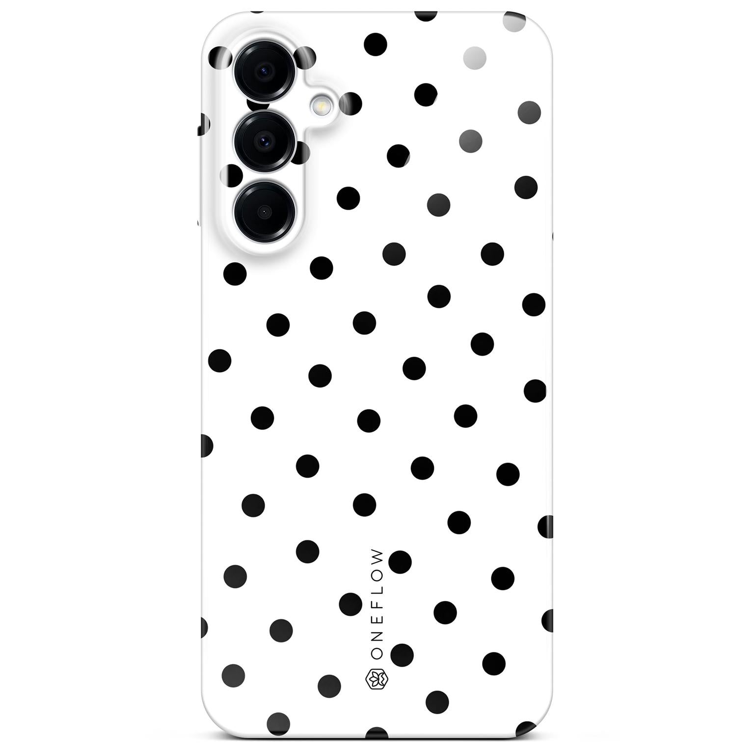 Splash Case für Samsung Galaxy A16 5G in der Farbe Polka Noir (Weiß)