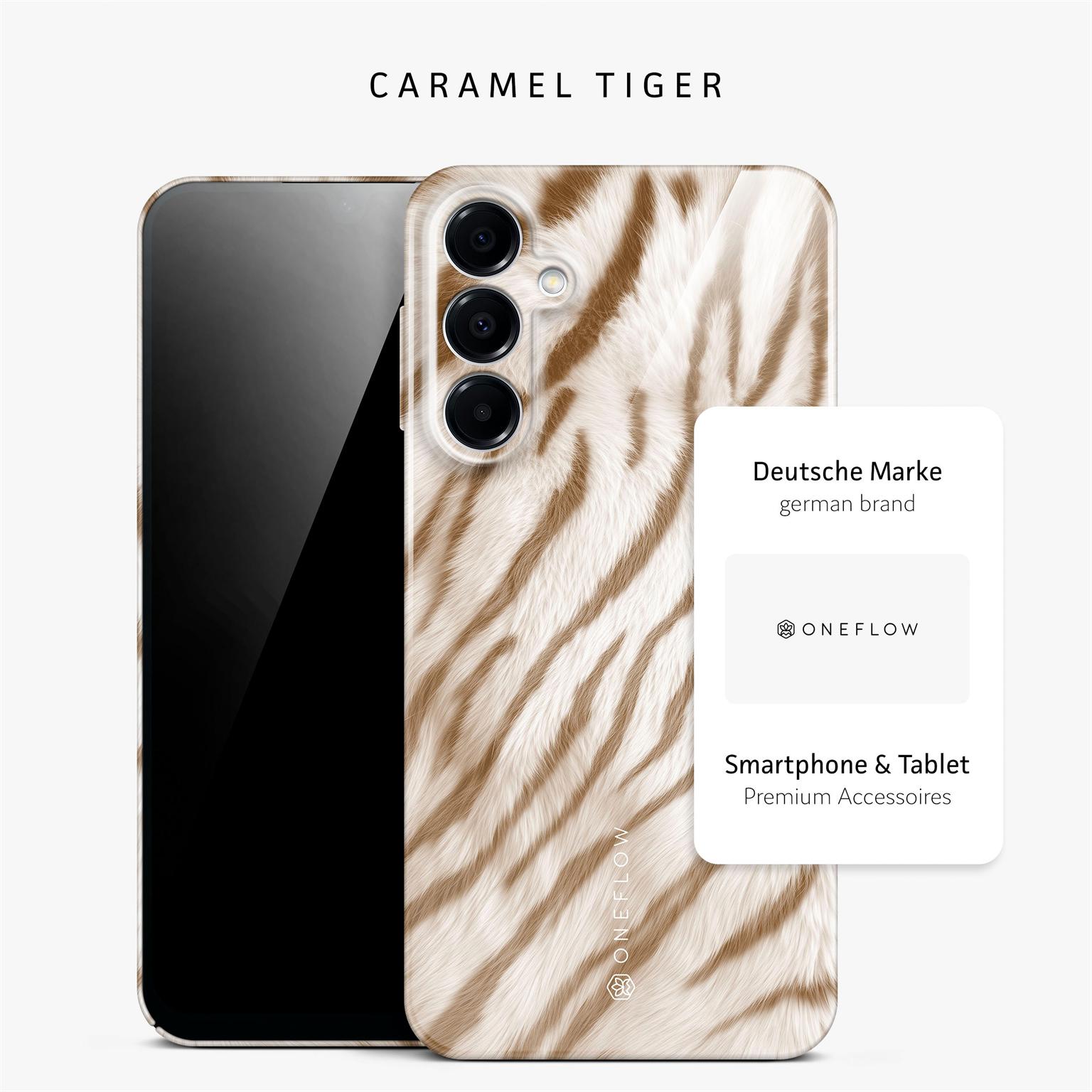 Wild Cover für Samsung Galaxy A16 5G in der Farbe Caramel Tiger (Braun / Beige)