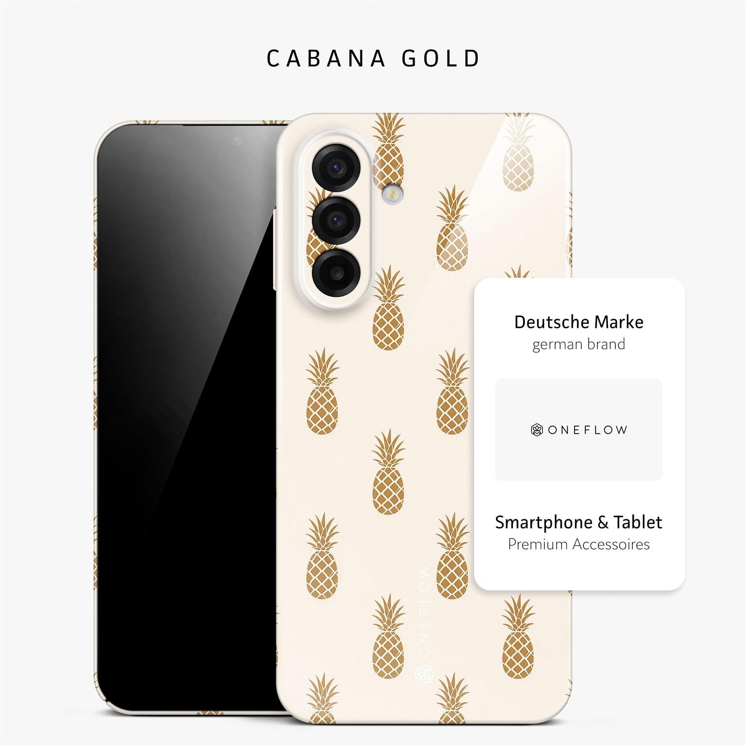 Splash Case für Samsung Galaxy A17 (4G) in der Farbe Cabana Gold (Weiß)